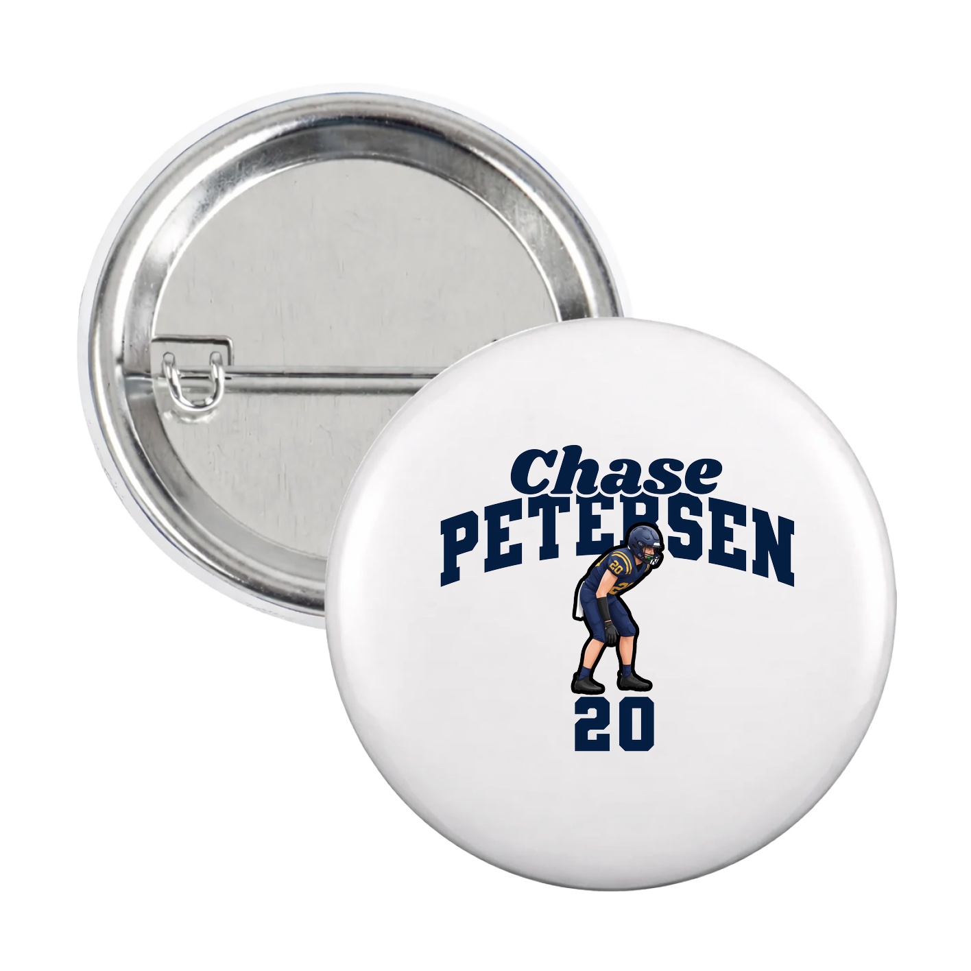 Game Day Button — Signature Arch in White