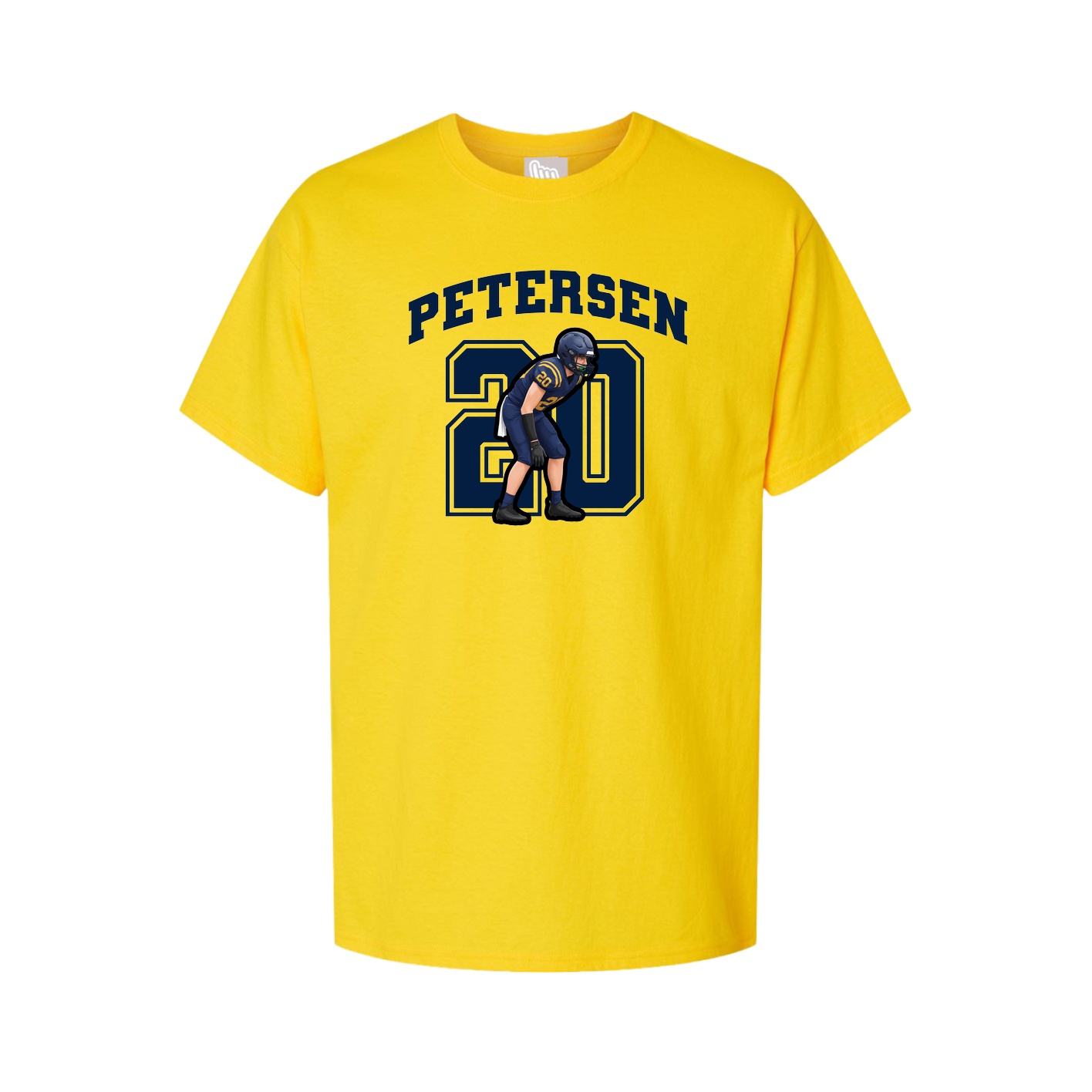 Youth Tee — Number in Gold
