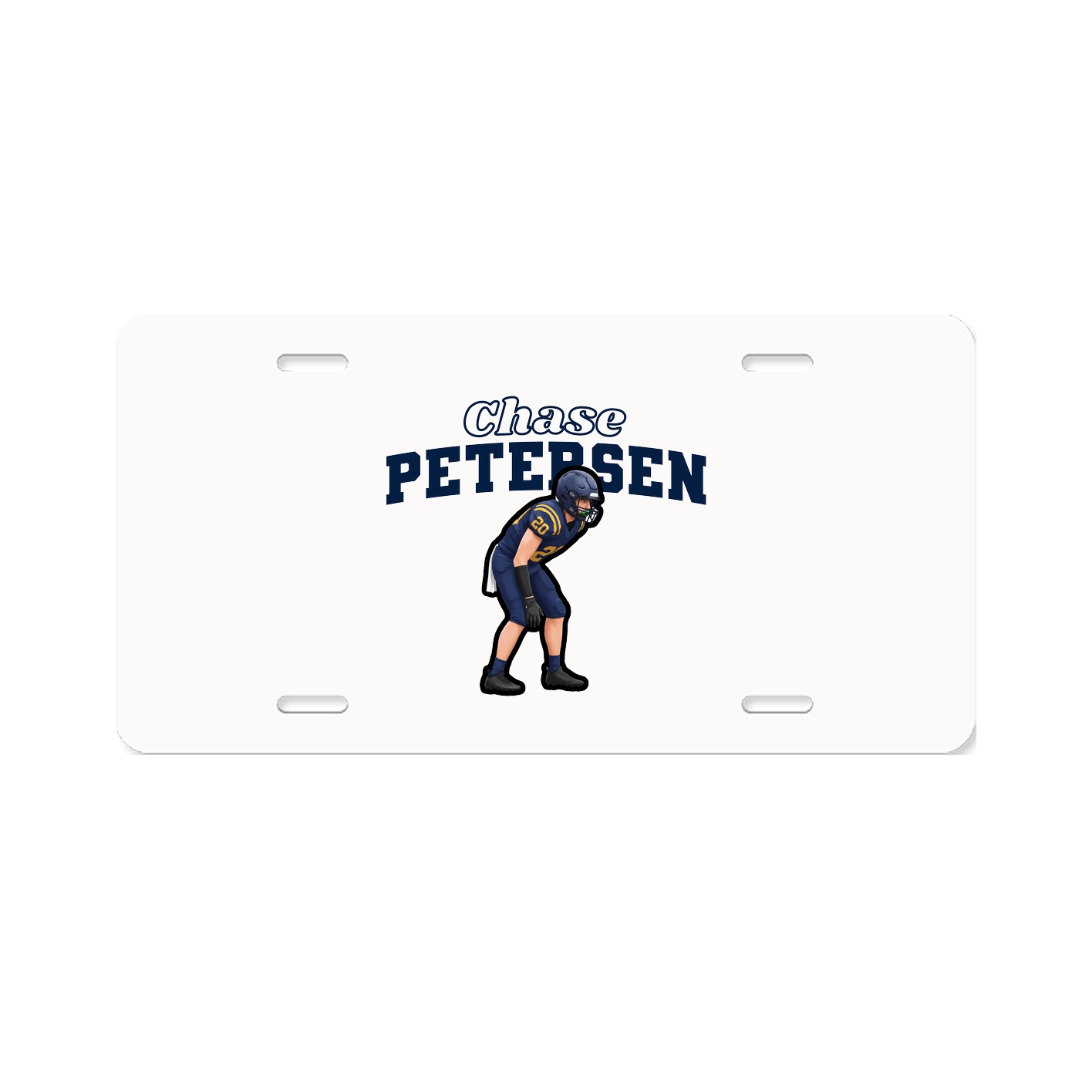 License Plate — Name Arch in Classic
