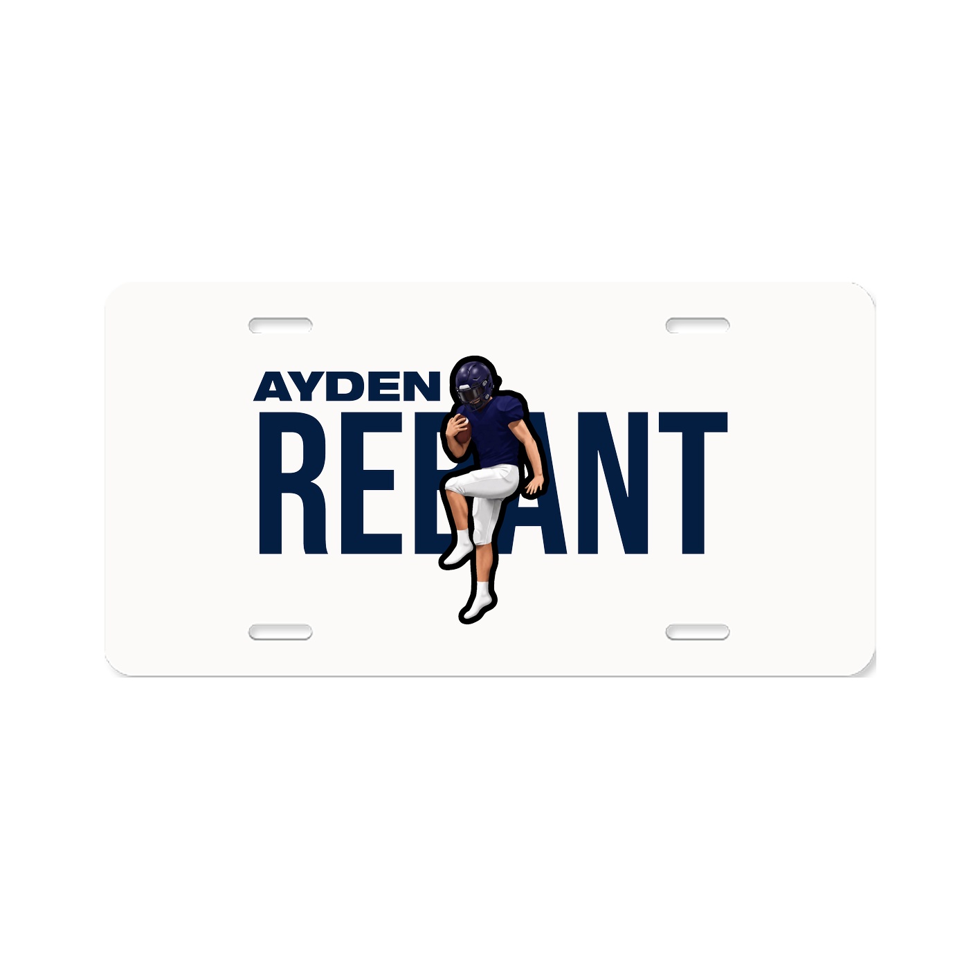License Plate — Player Name in Classic