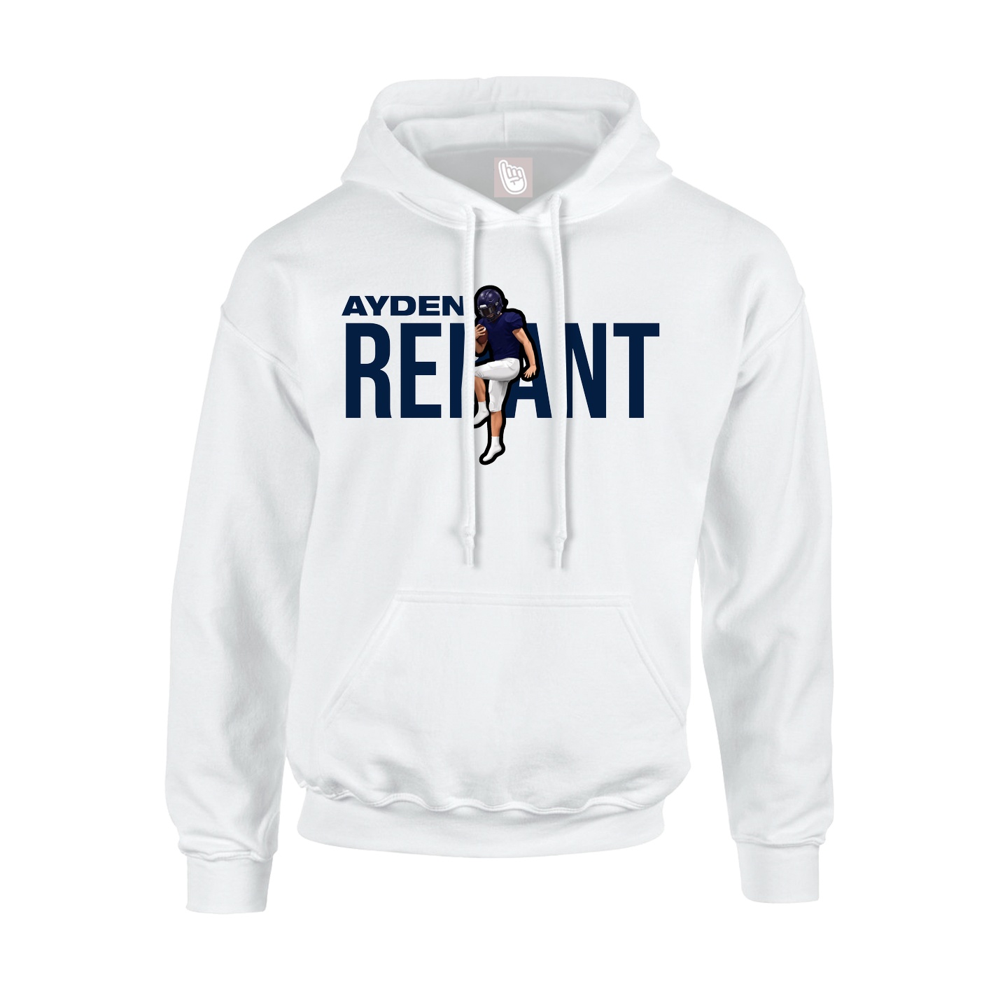 Hoodie — Player Name in White