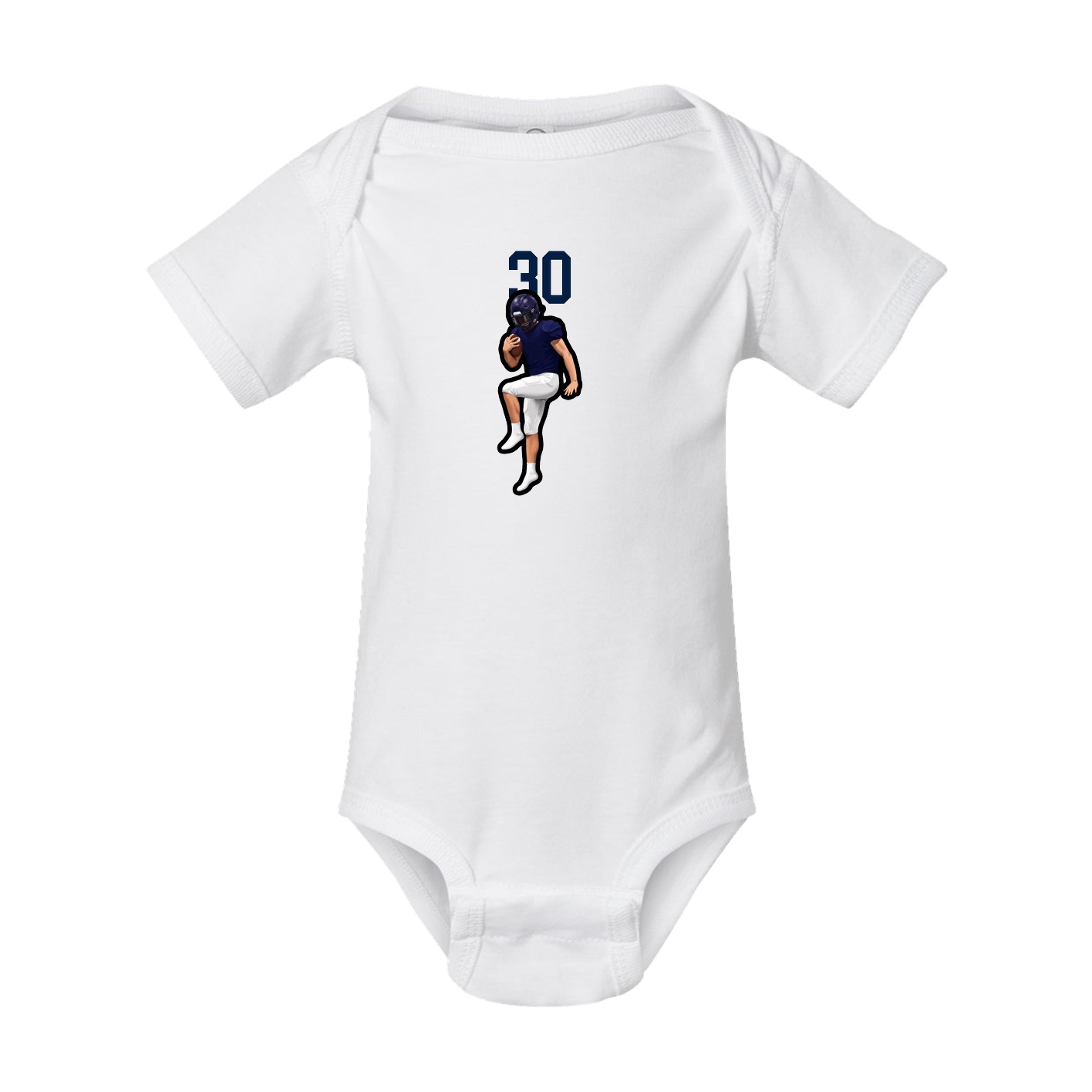 Baby Onesie — Number Top in White