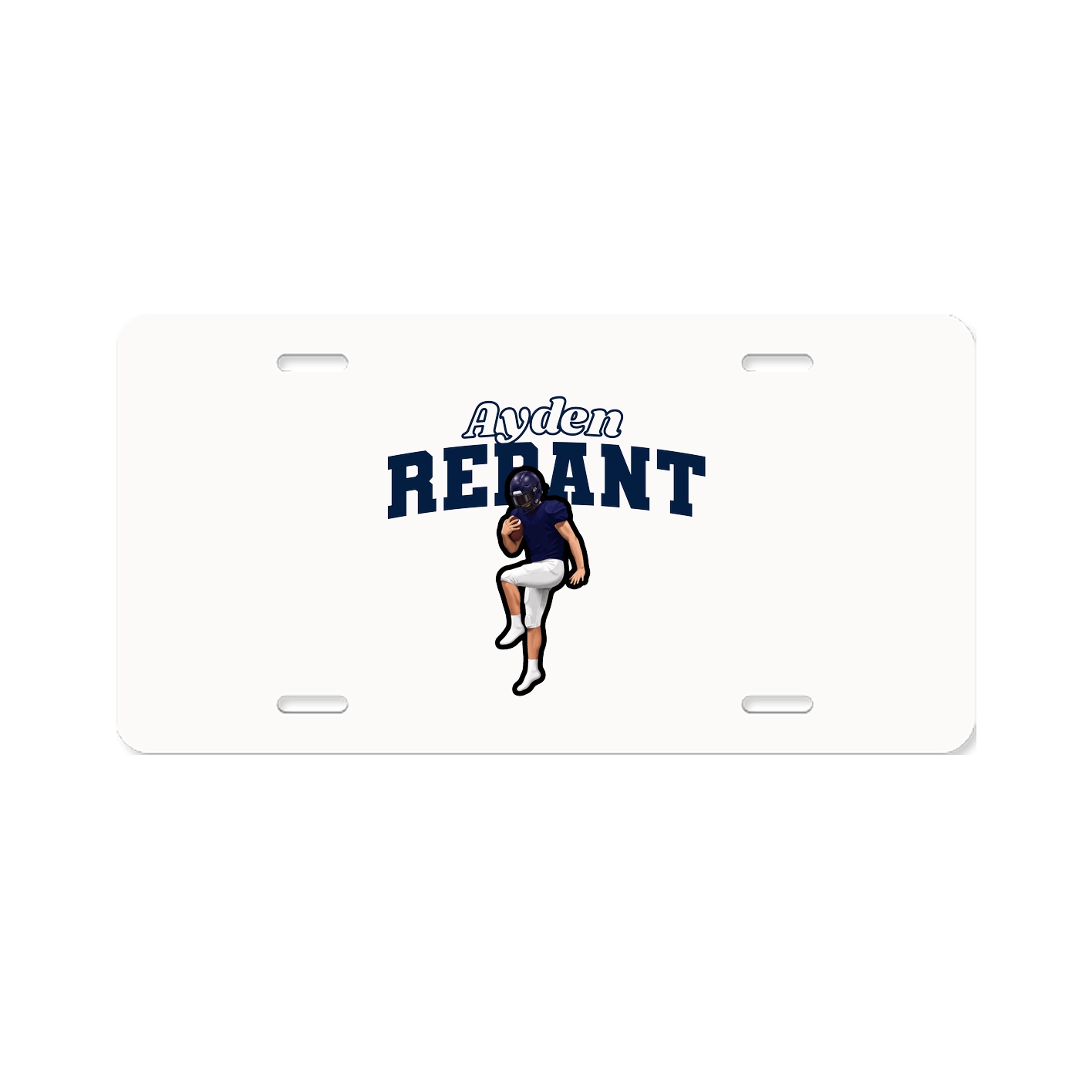 License Plate — Name Arch in Classic