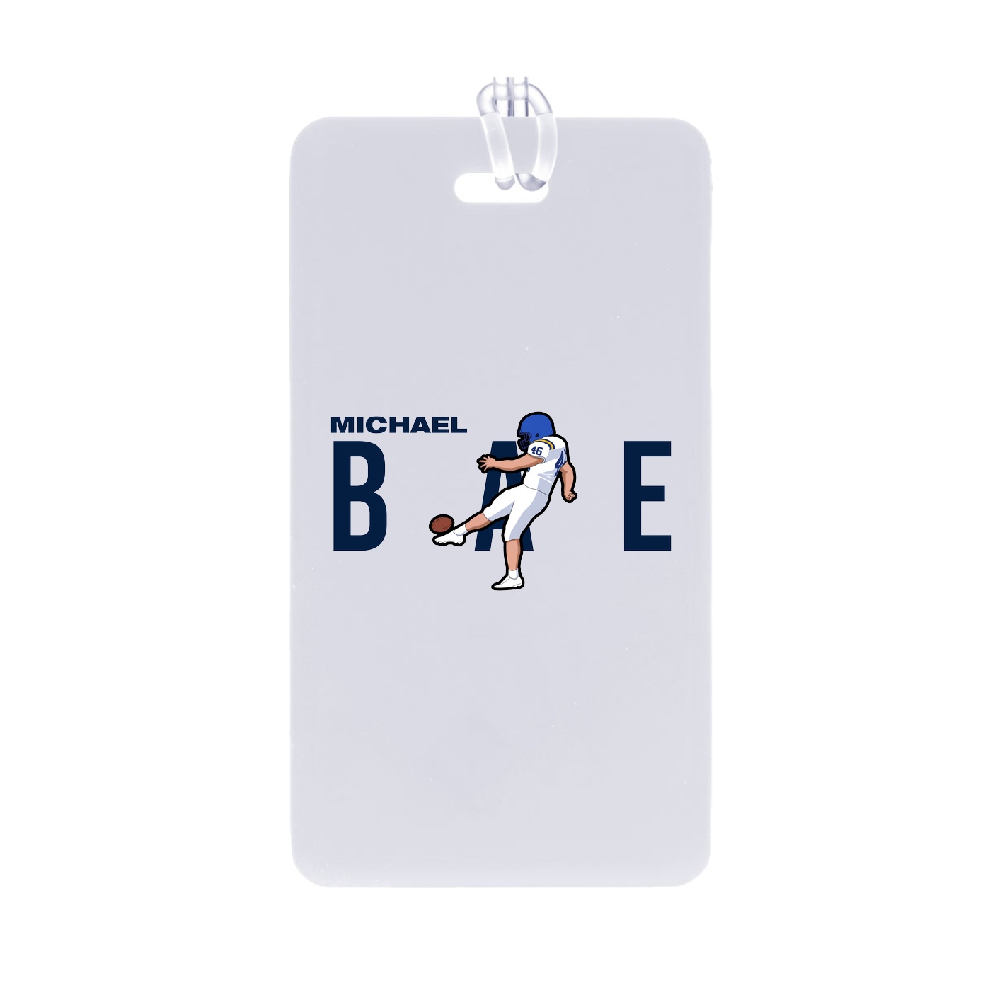 Bag Tag — Player Name in Classic
