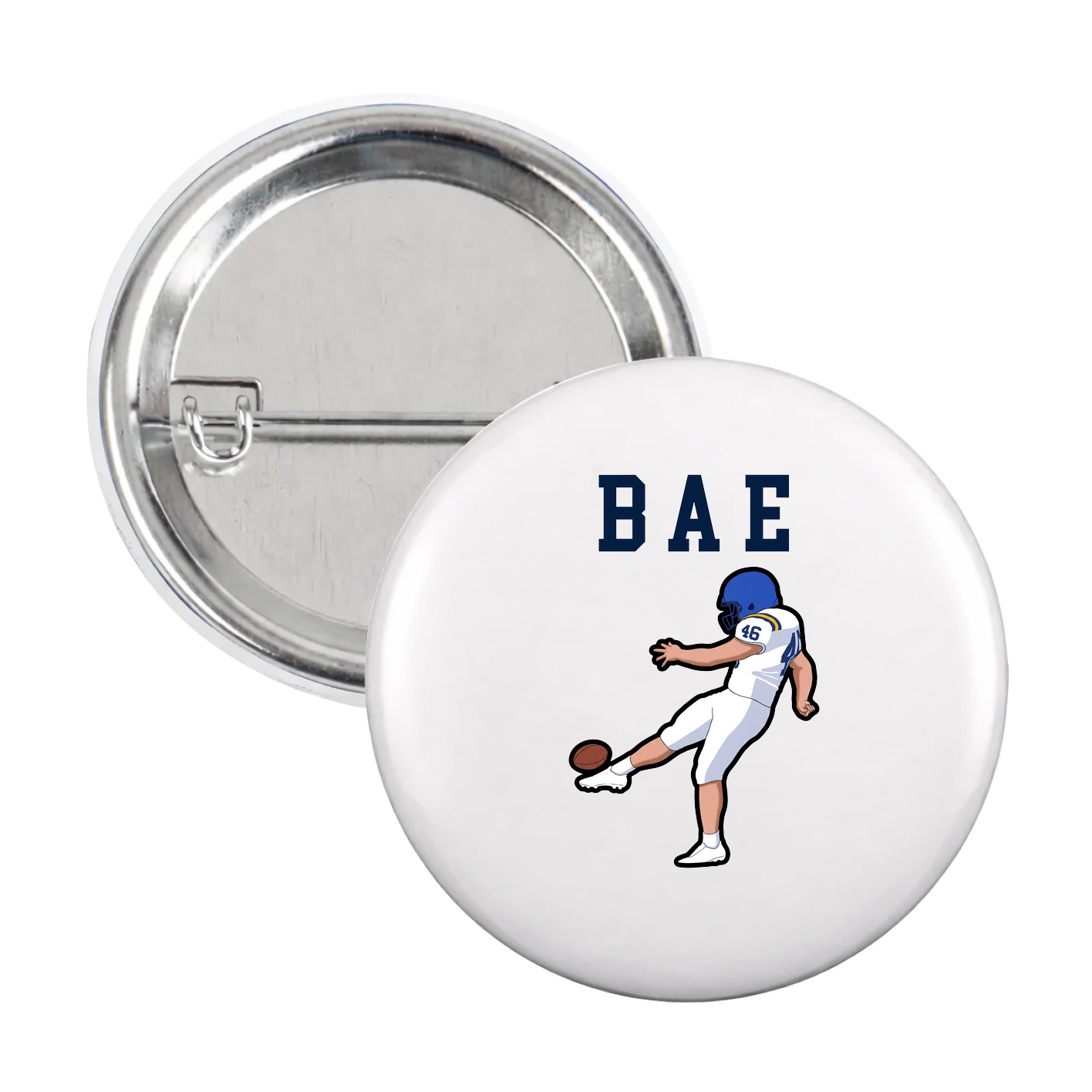 Game Day Button — Shirsey in White