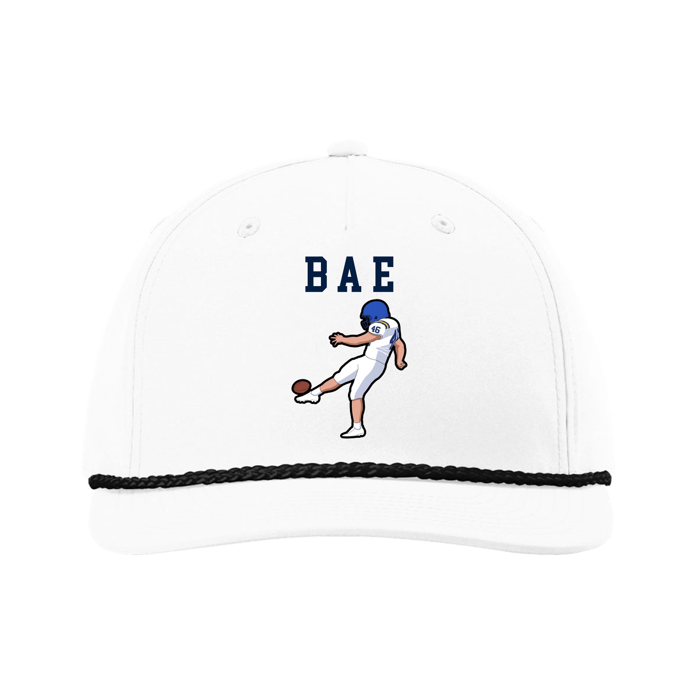 Five-Panel Classic Rope Cap — Shirsey in White