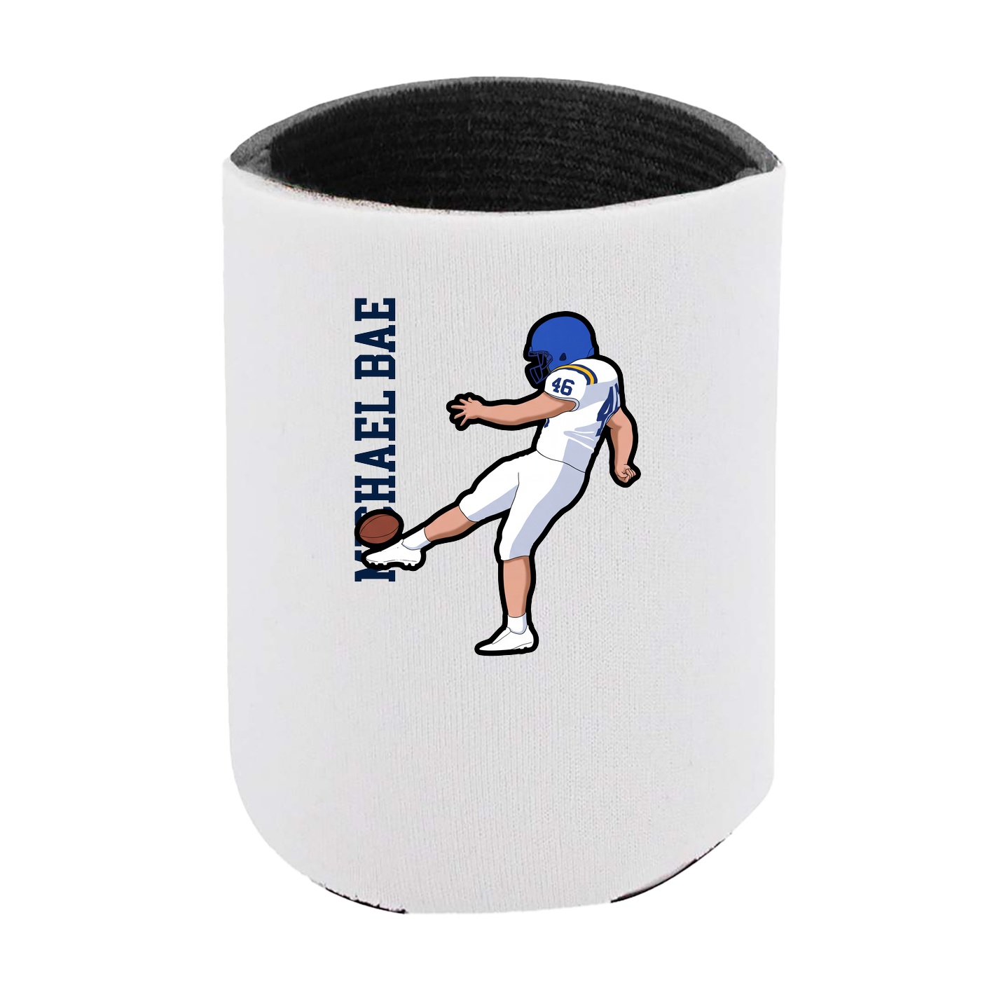 Can Holder — Name Vertical in White
