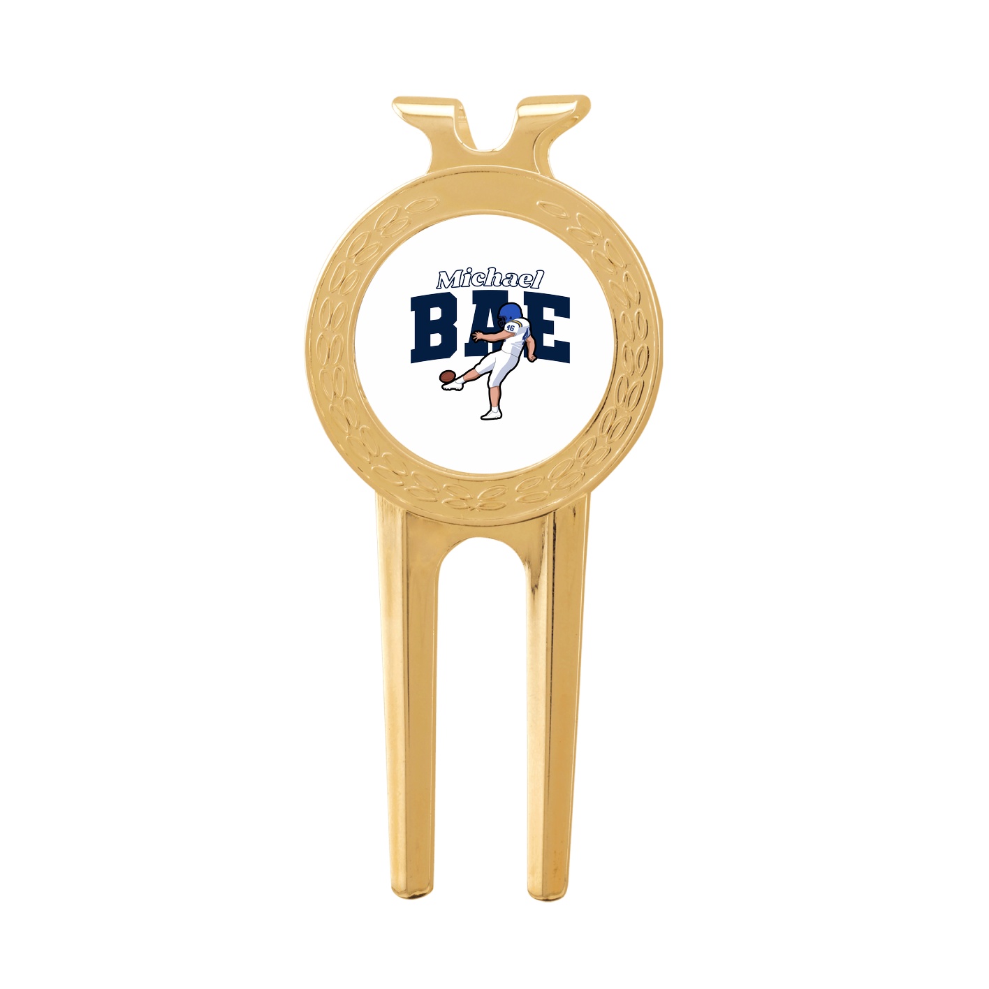 Divot Tool with Ball Marker — Name Arch in Classic