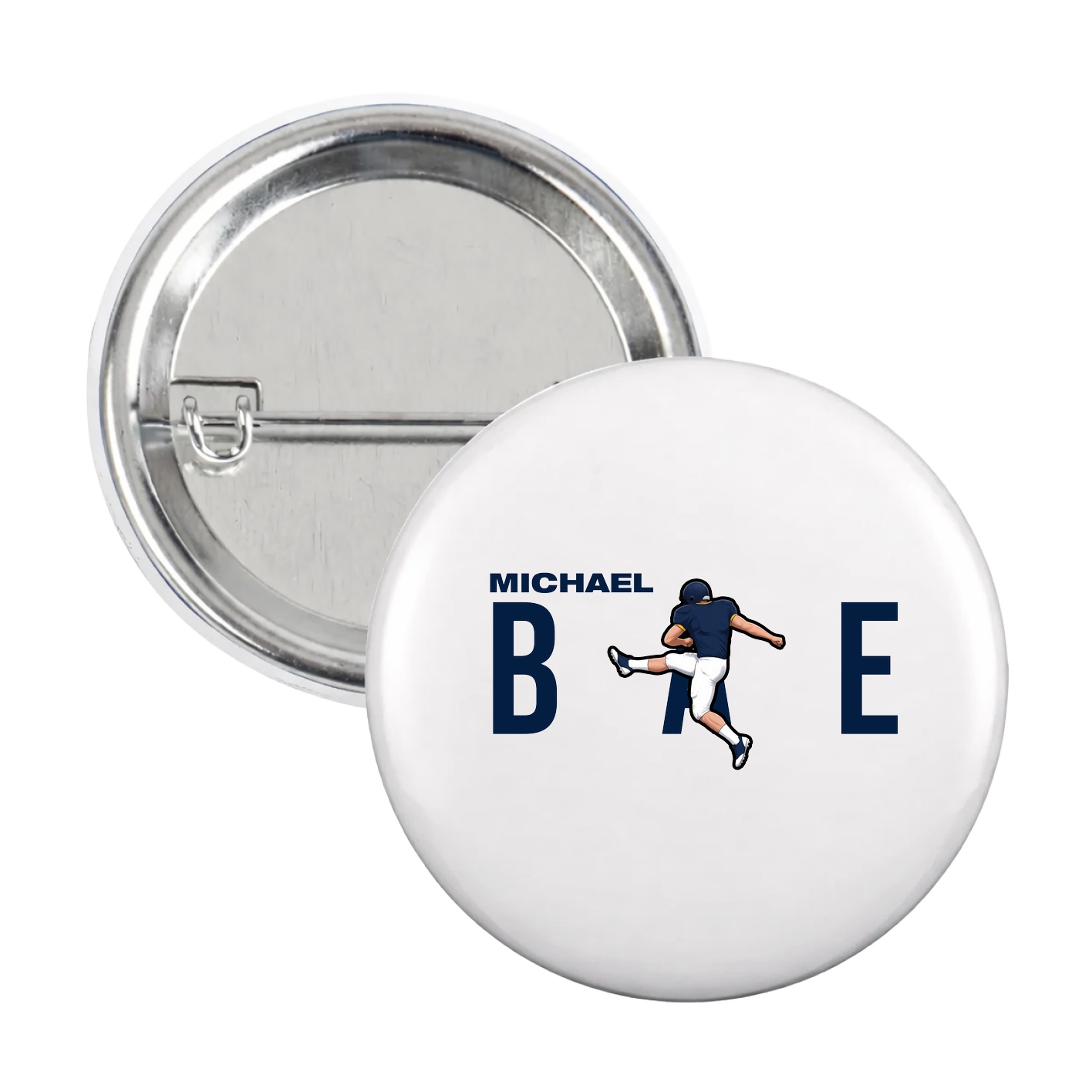 Game Day Button — Player Name in White