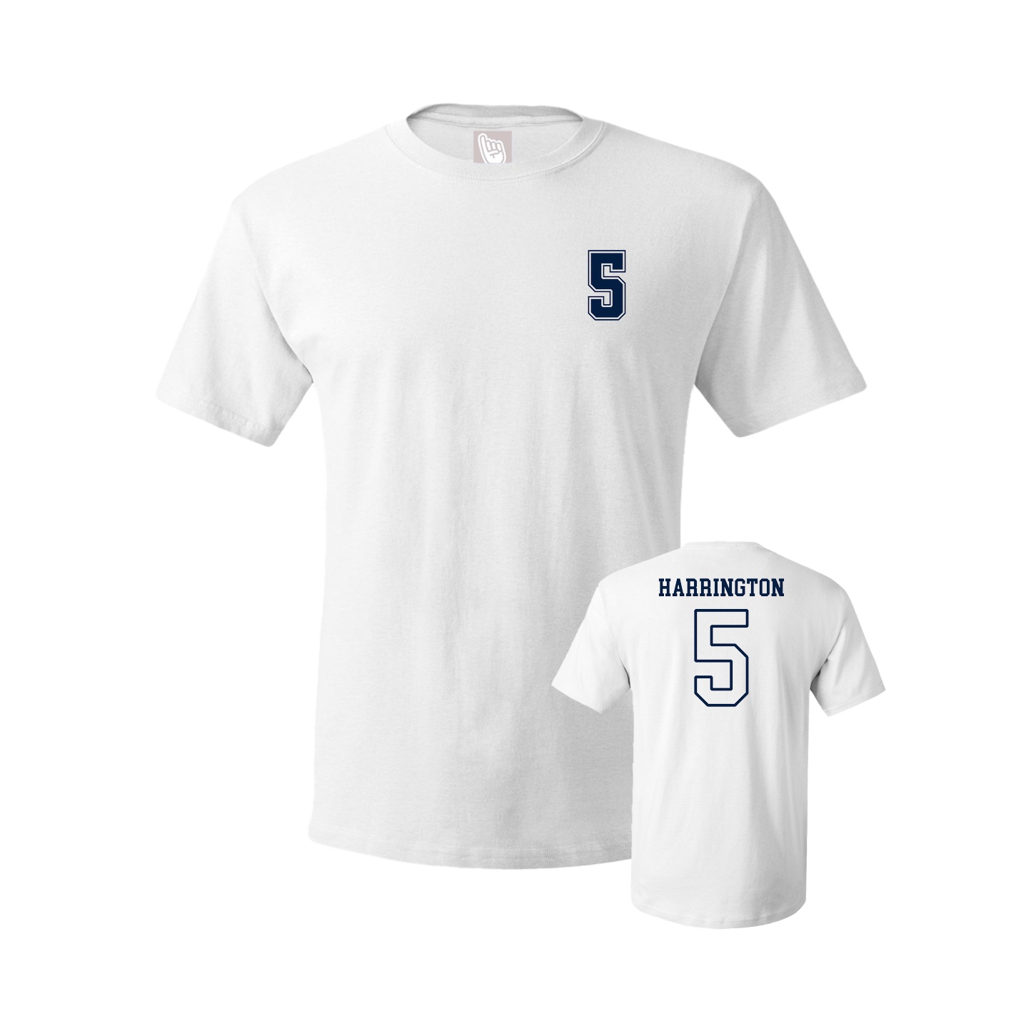 Youth Tee — Chest Back in White