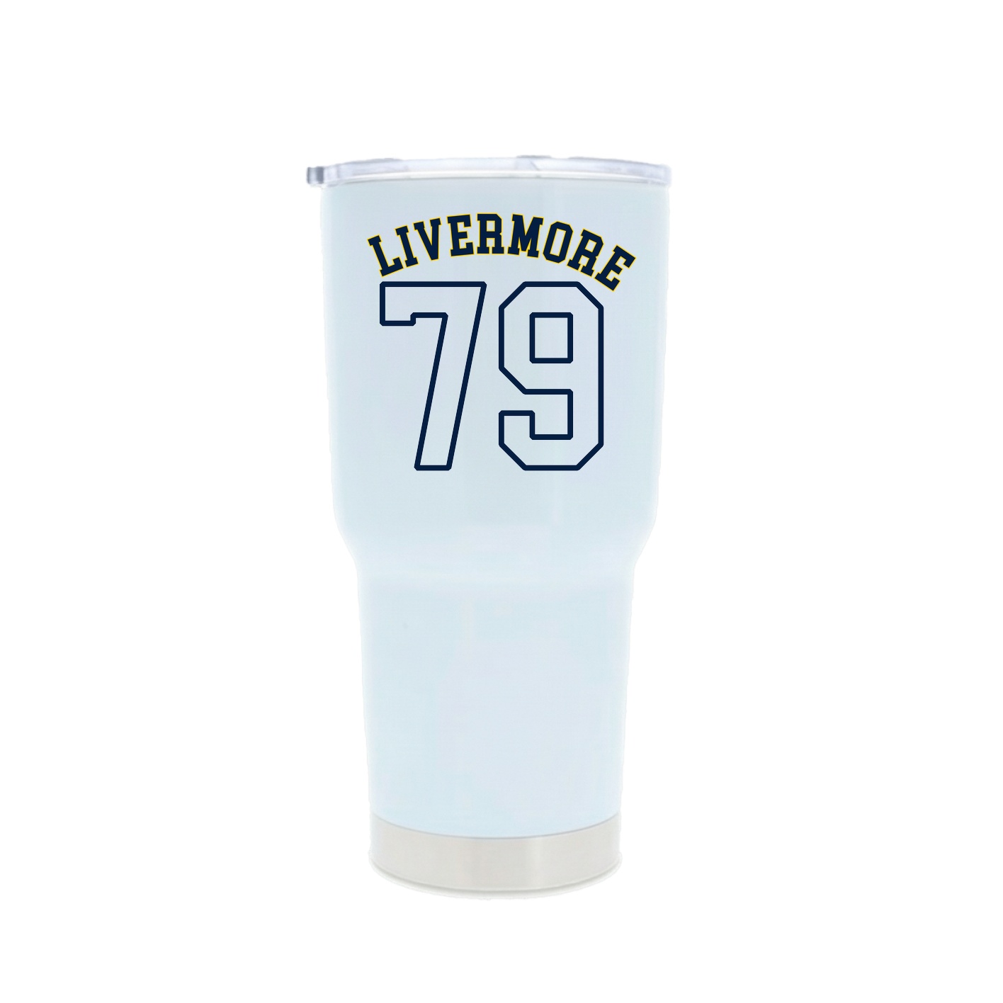 30oz Stainless Steel Tumbler — Shirsey Arch in White