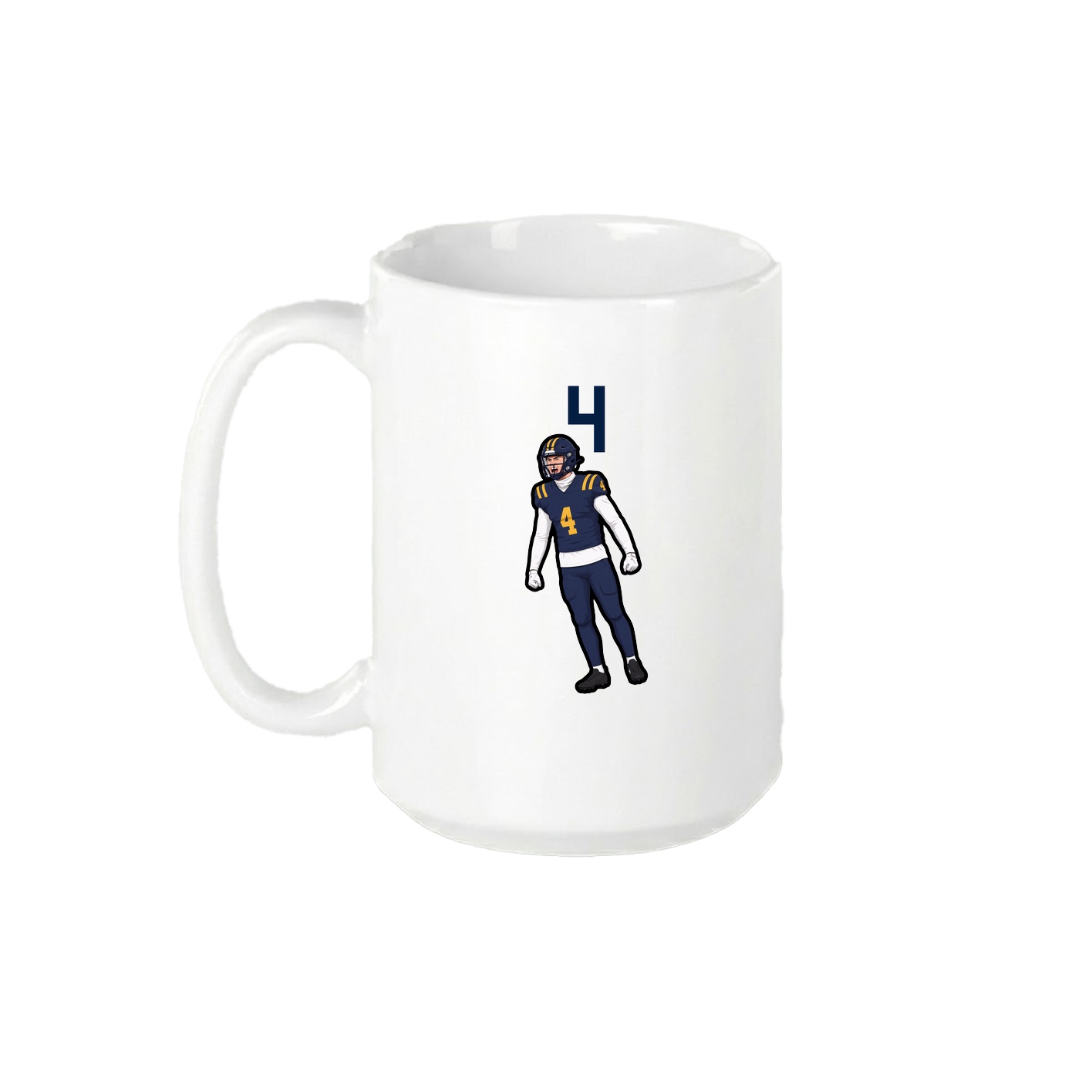 15oz Coffee Mug — Number Top in White