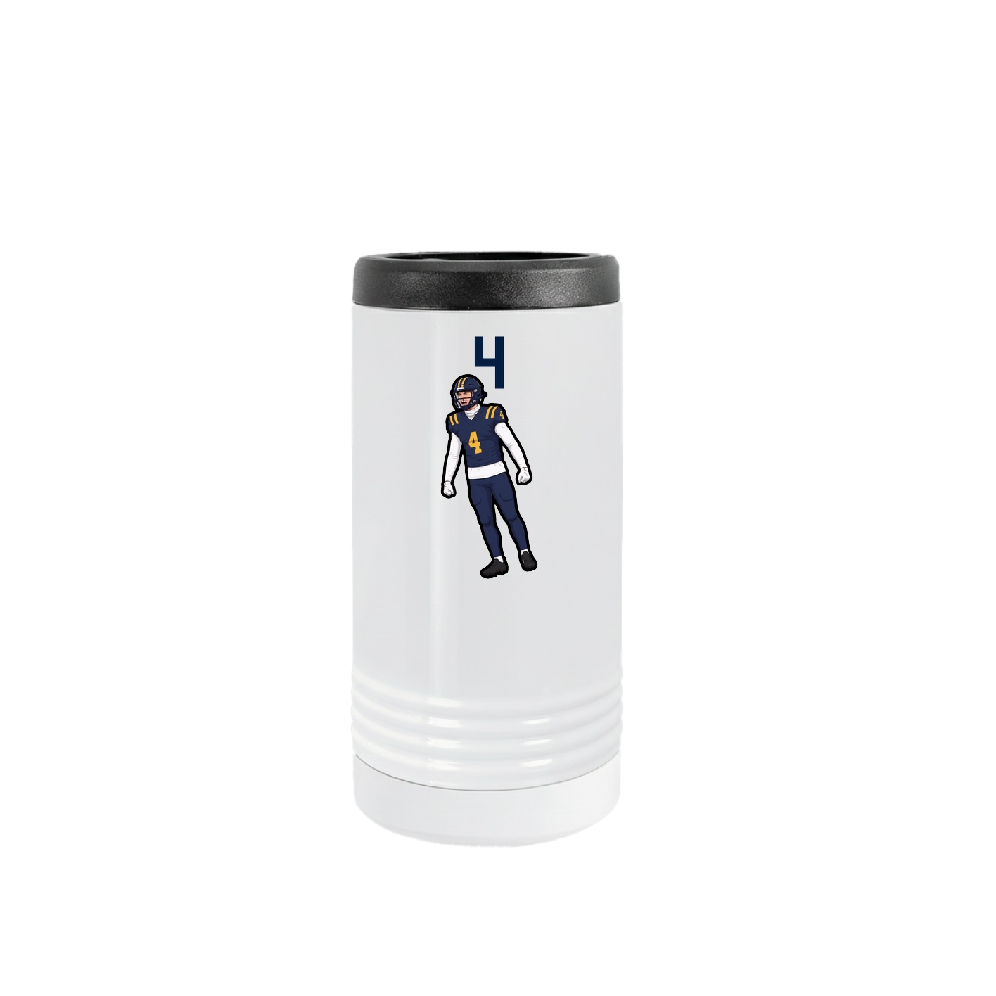 Slim Beverage Holder — Number Top in White