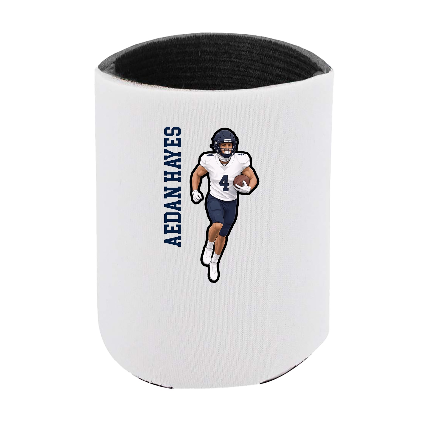 Can Holder — Name Vertical in White