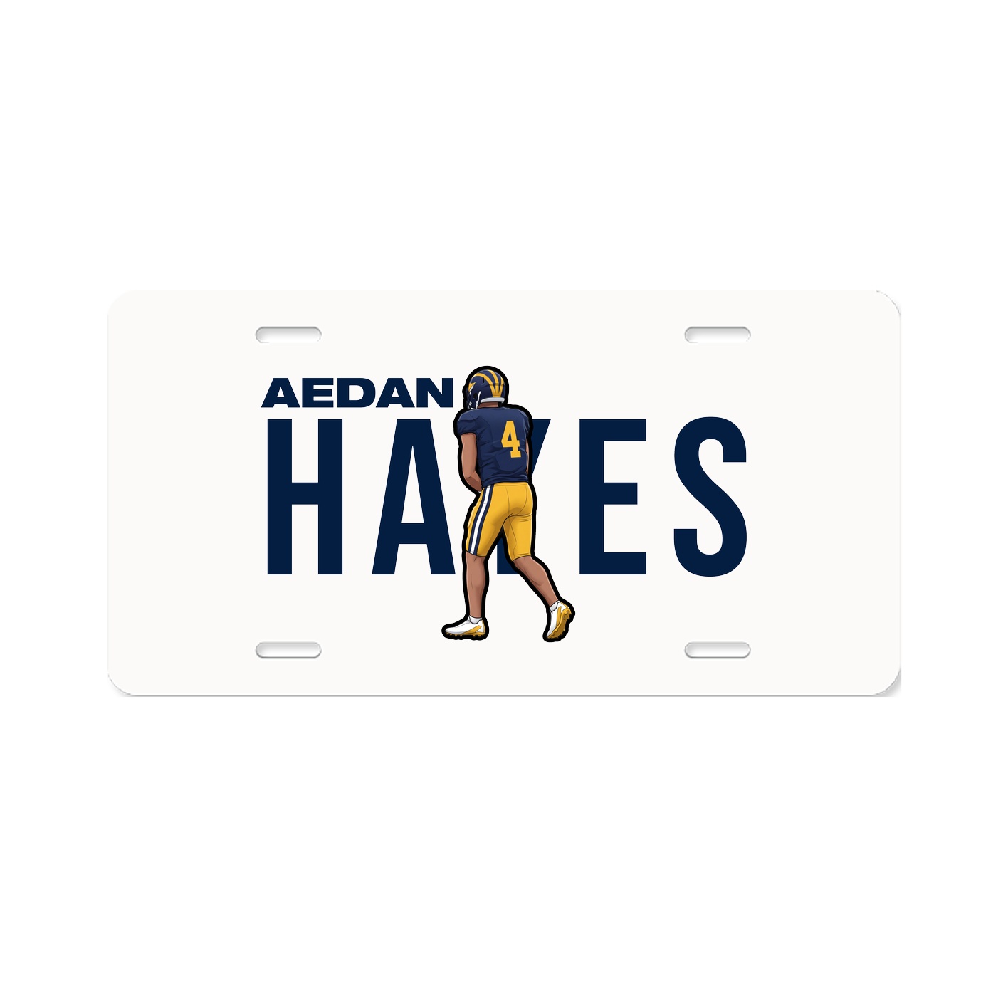 License Plate — Player Name in Classic