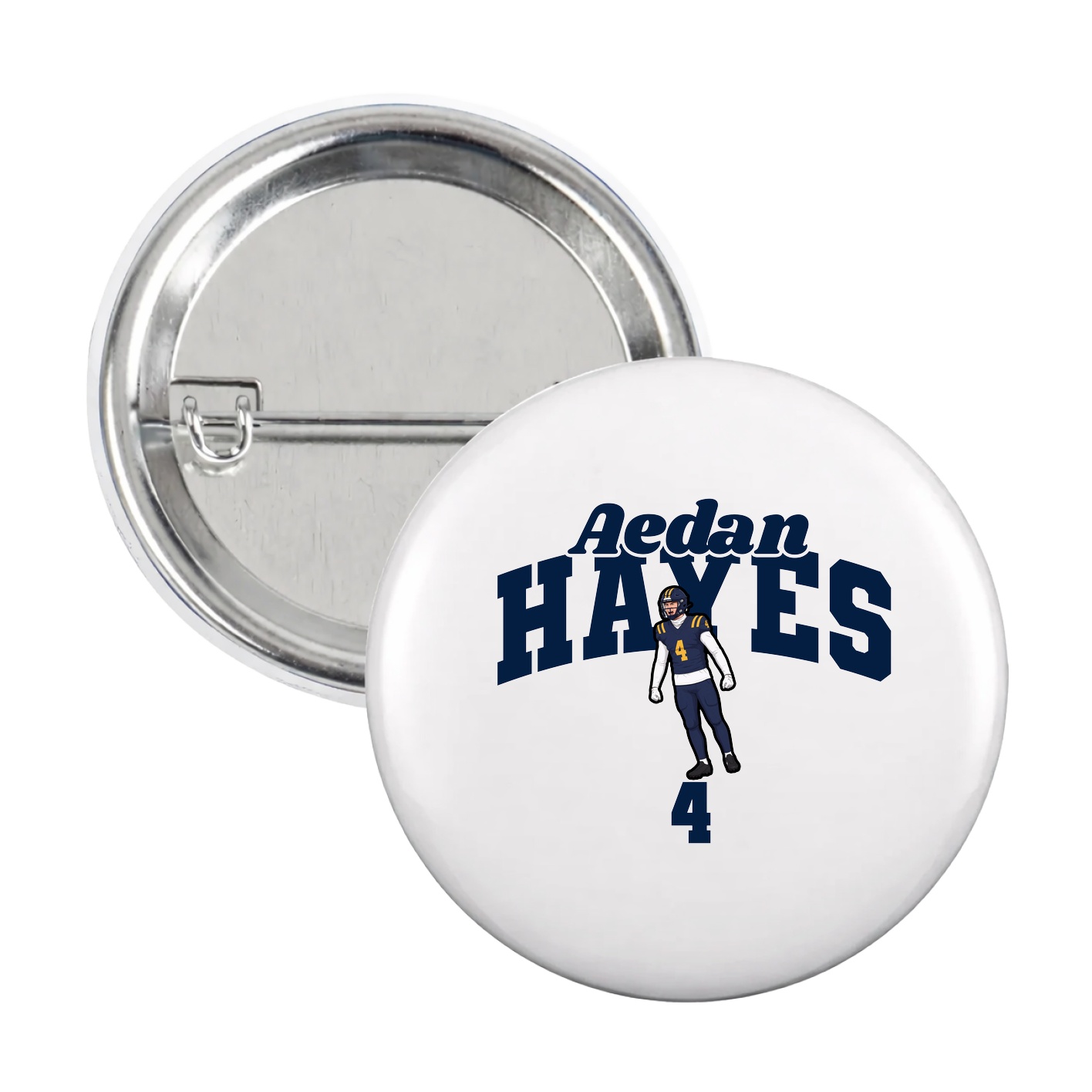 Game Day Button — Signature Arch in White