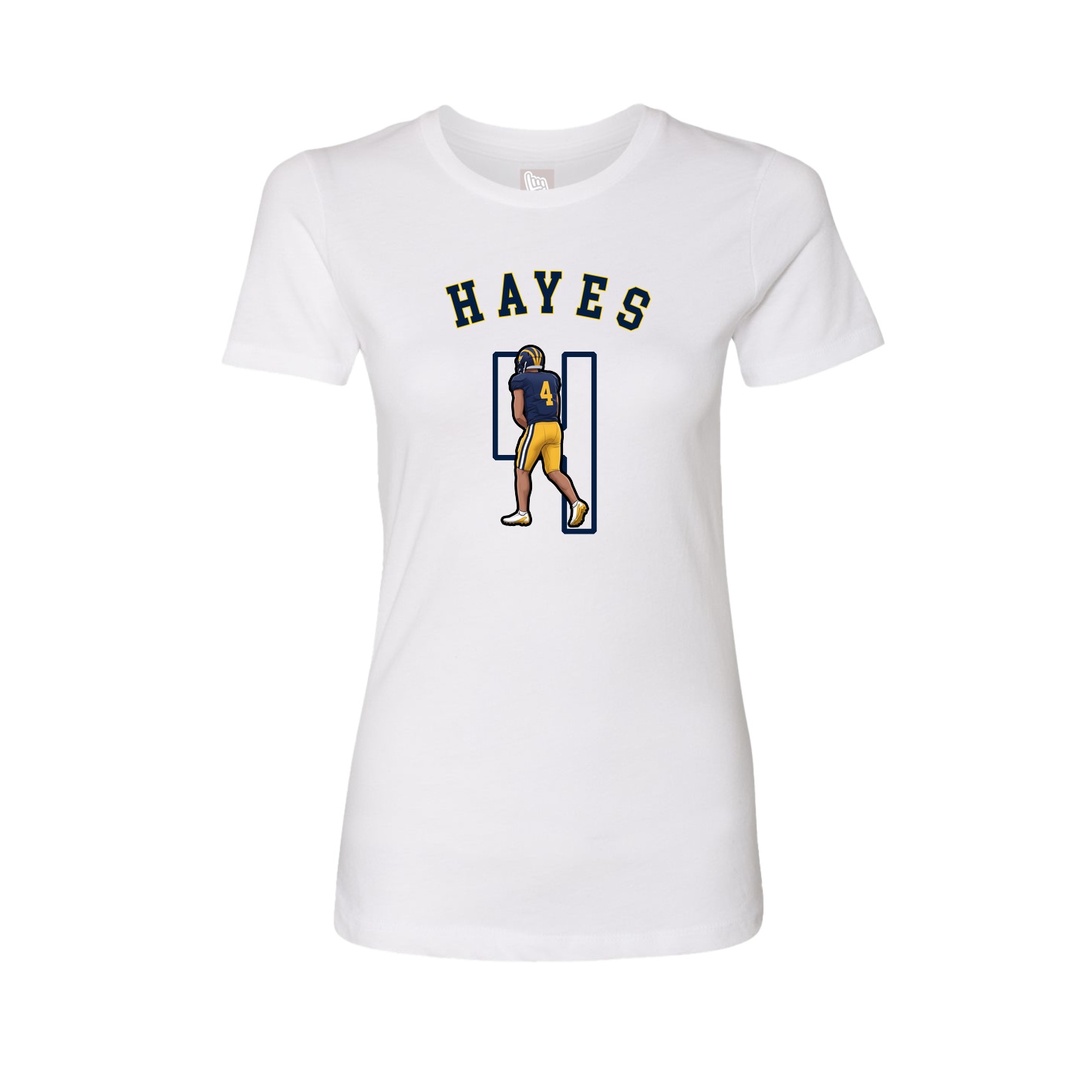 Fitted Women's Tee — Shirsey Arch in White
