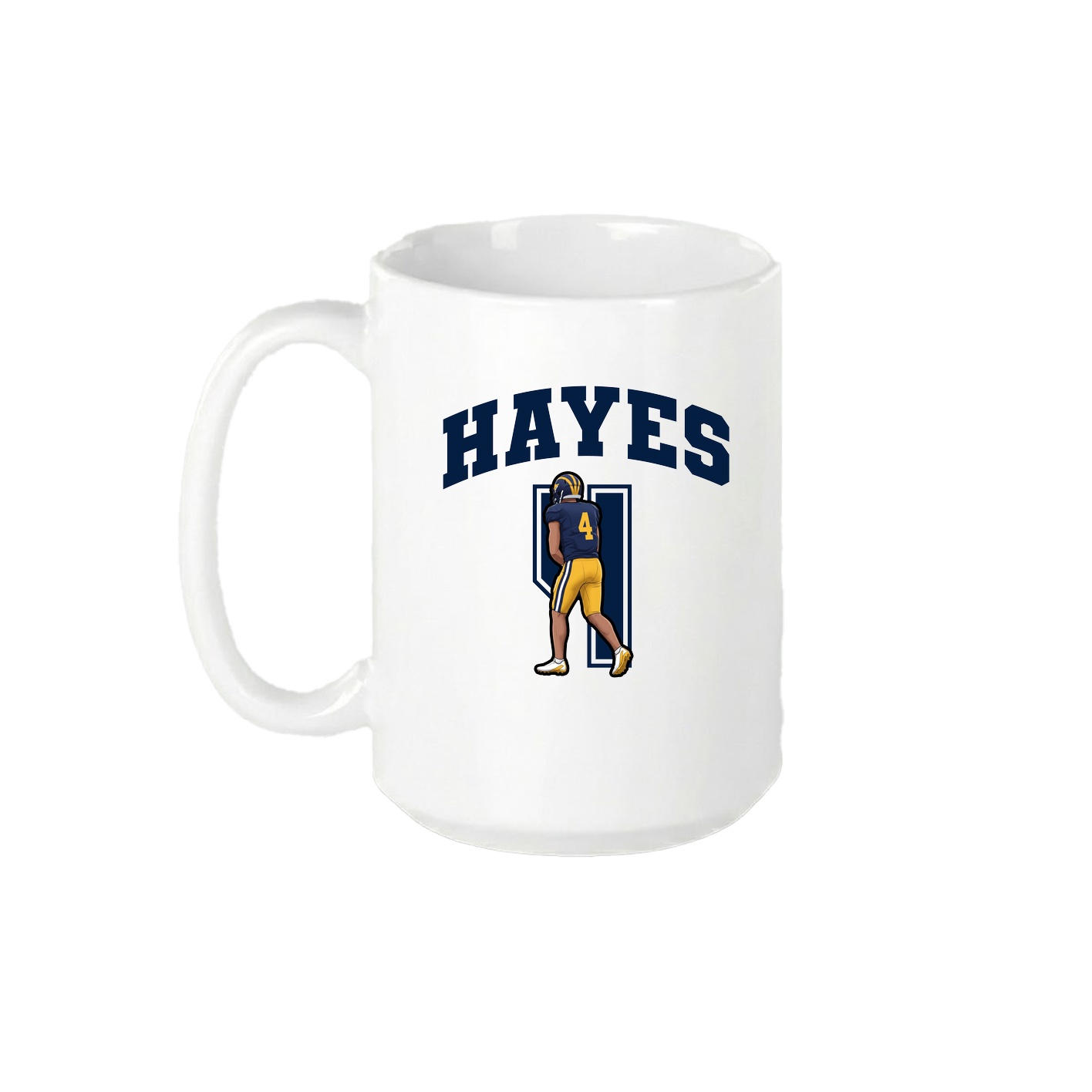 15oz Coffee Mug — Number in White