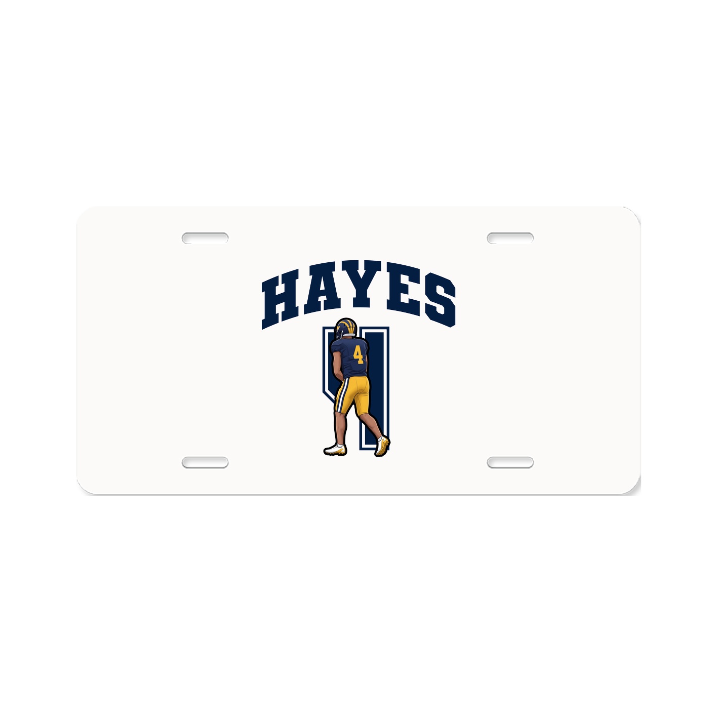 License Plate — Number in Classic