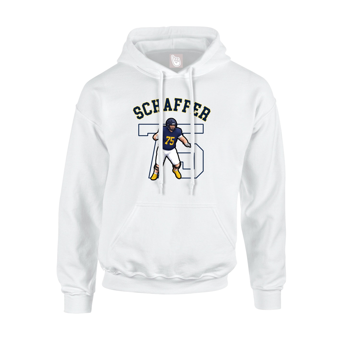 Youth Hoodie — Shirsey Arch in White