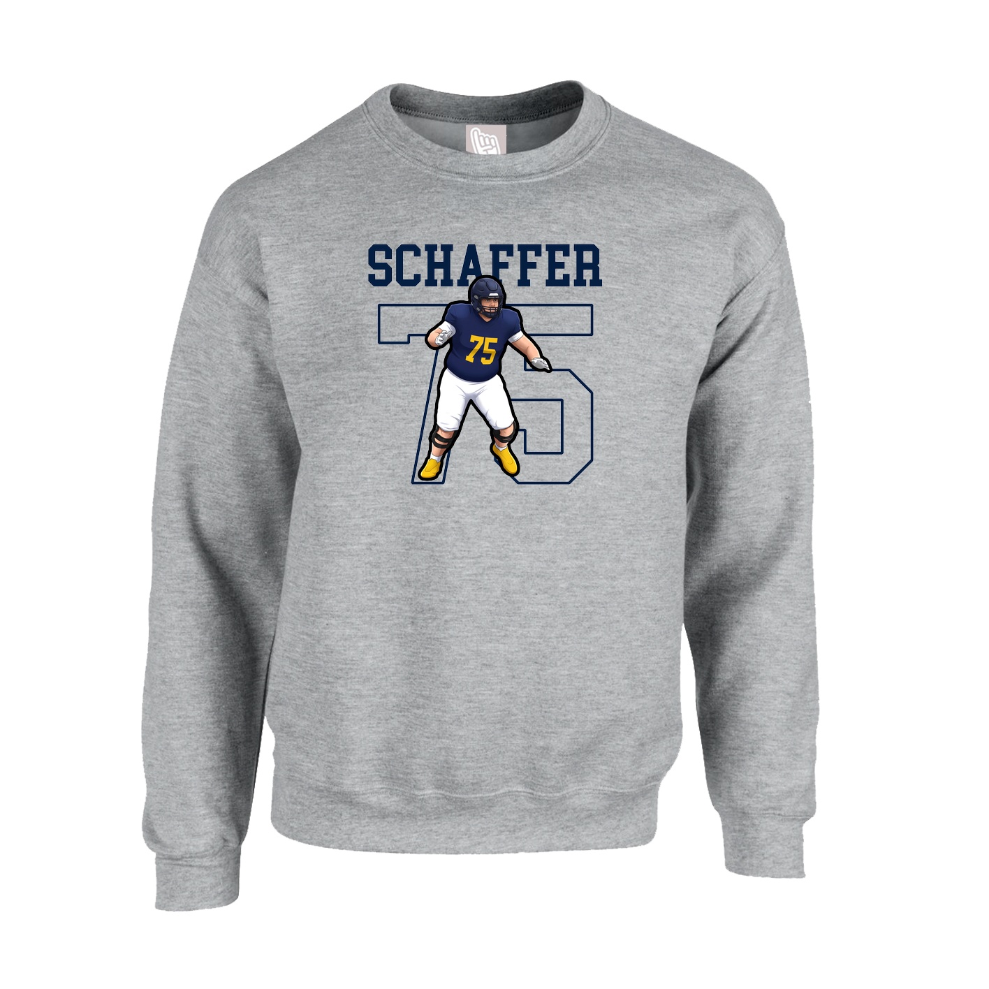Fleece Crew — Shirsey in Grey