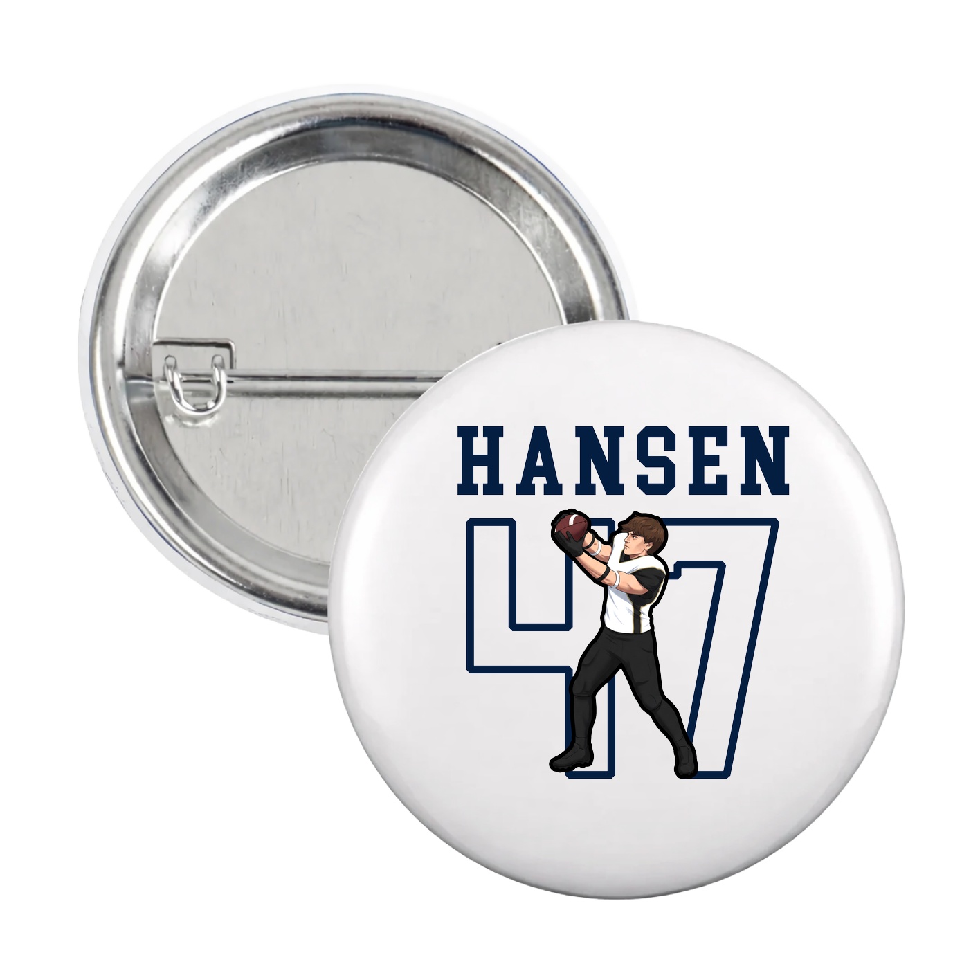 Game Day Button — Shirsey in White