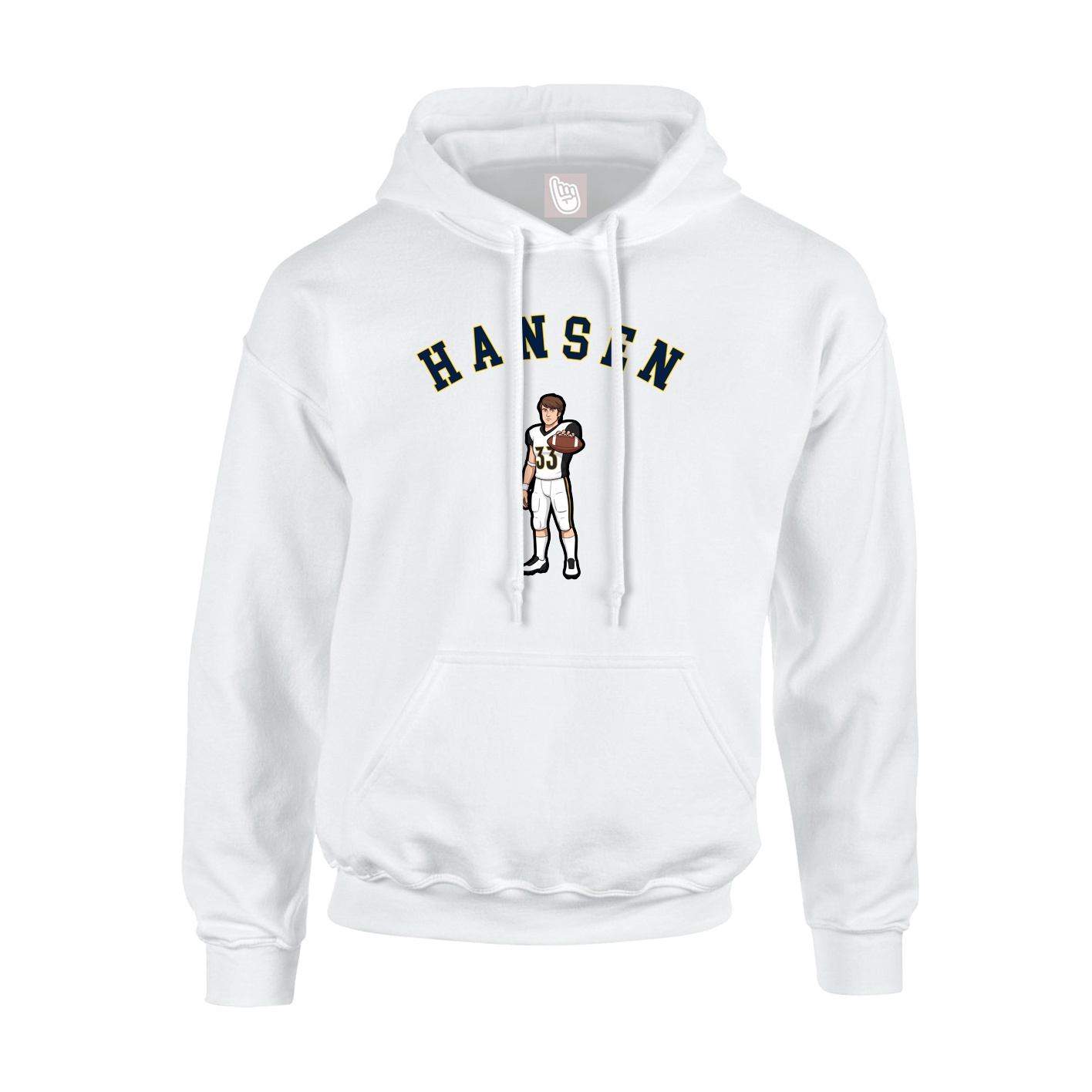 Youth Hoodie — Shirsey Arch in White