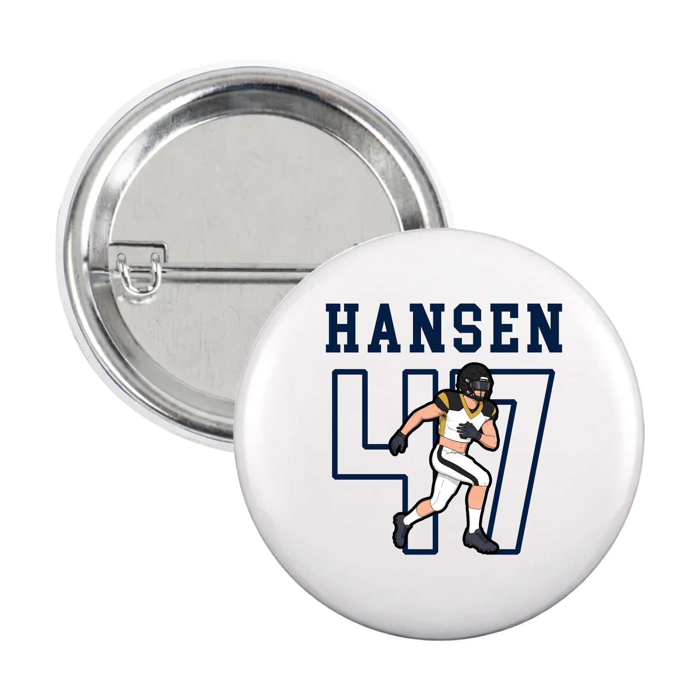 Game Day Button — Shirsey in White