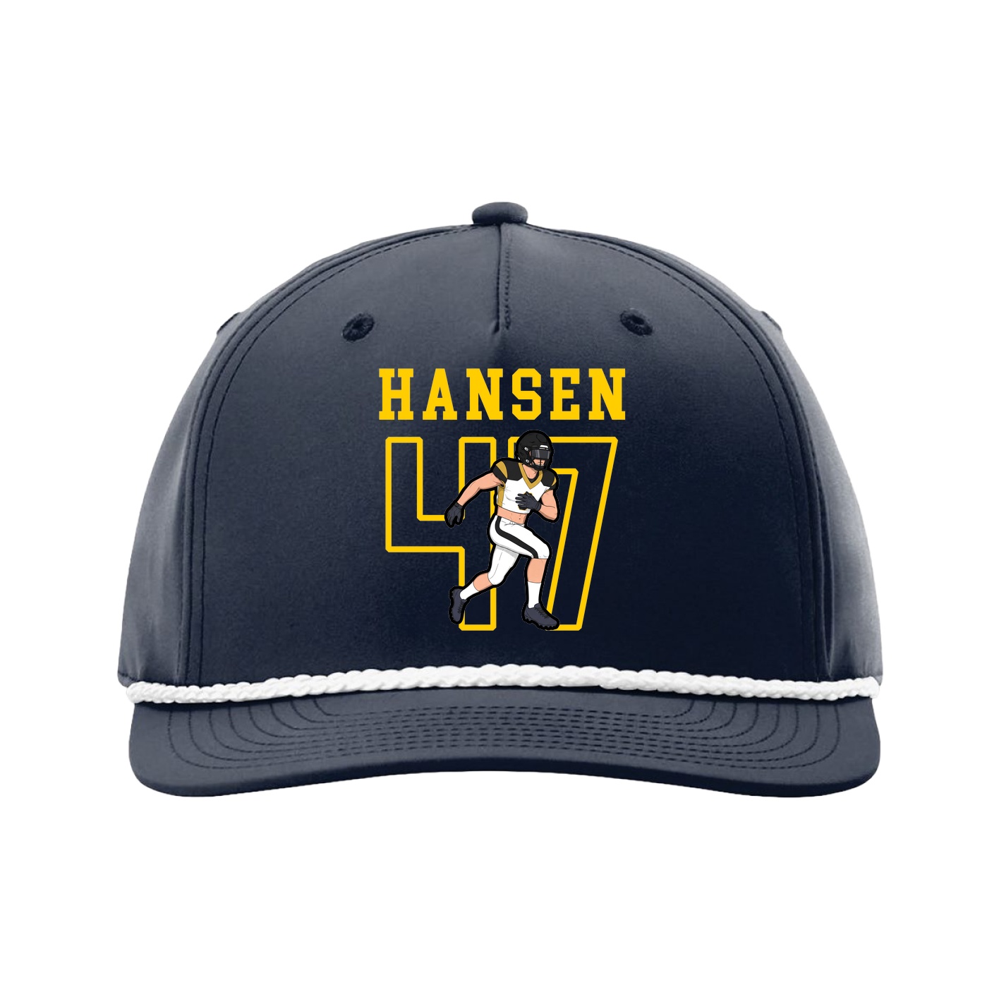 Five-Panel Classic Rope Cap — Shirsey in Navy