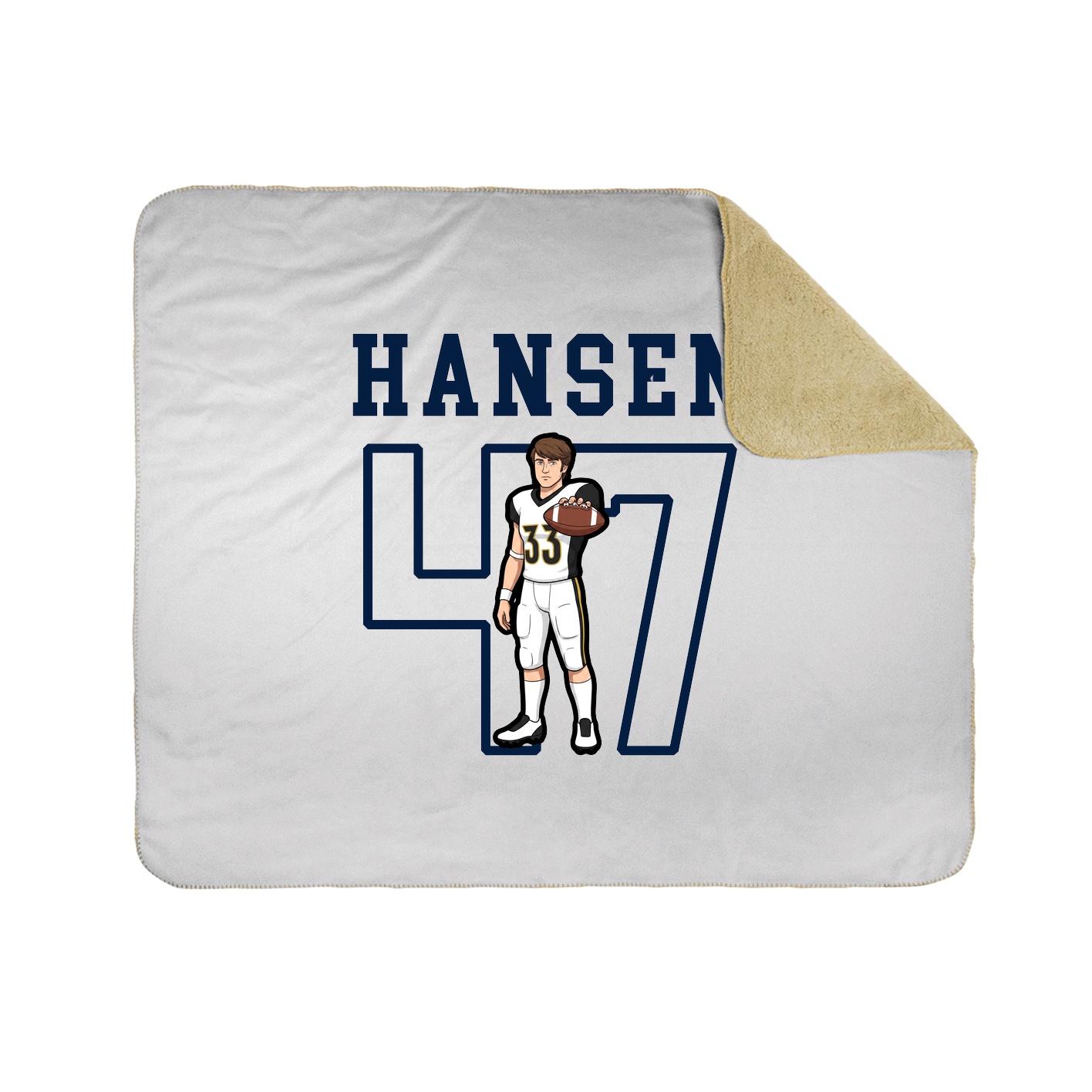 Throw Blanket — Shirsey in White