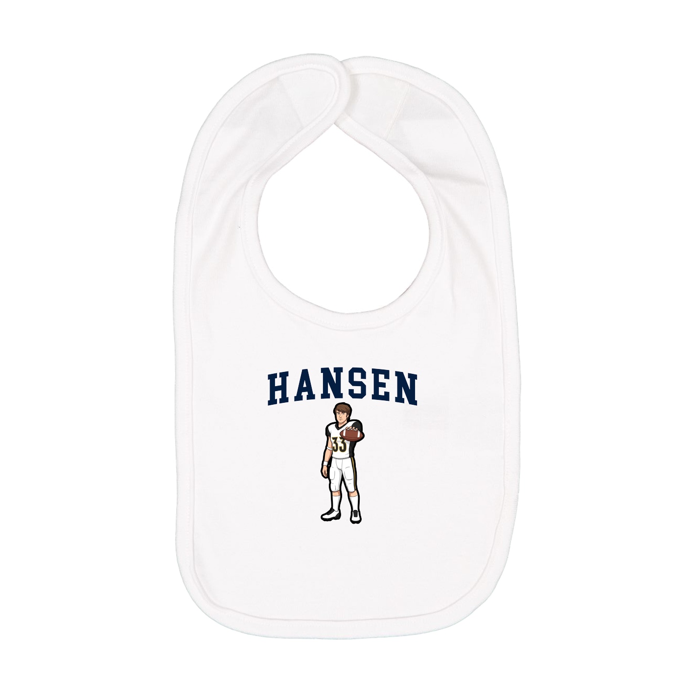 Infant Bib — Shirsey in White