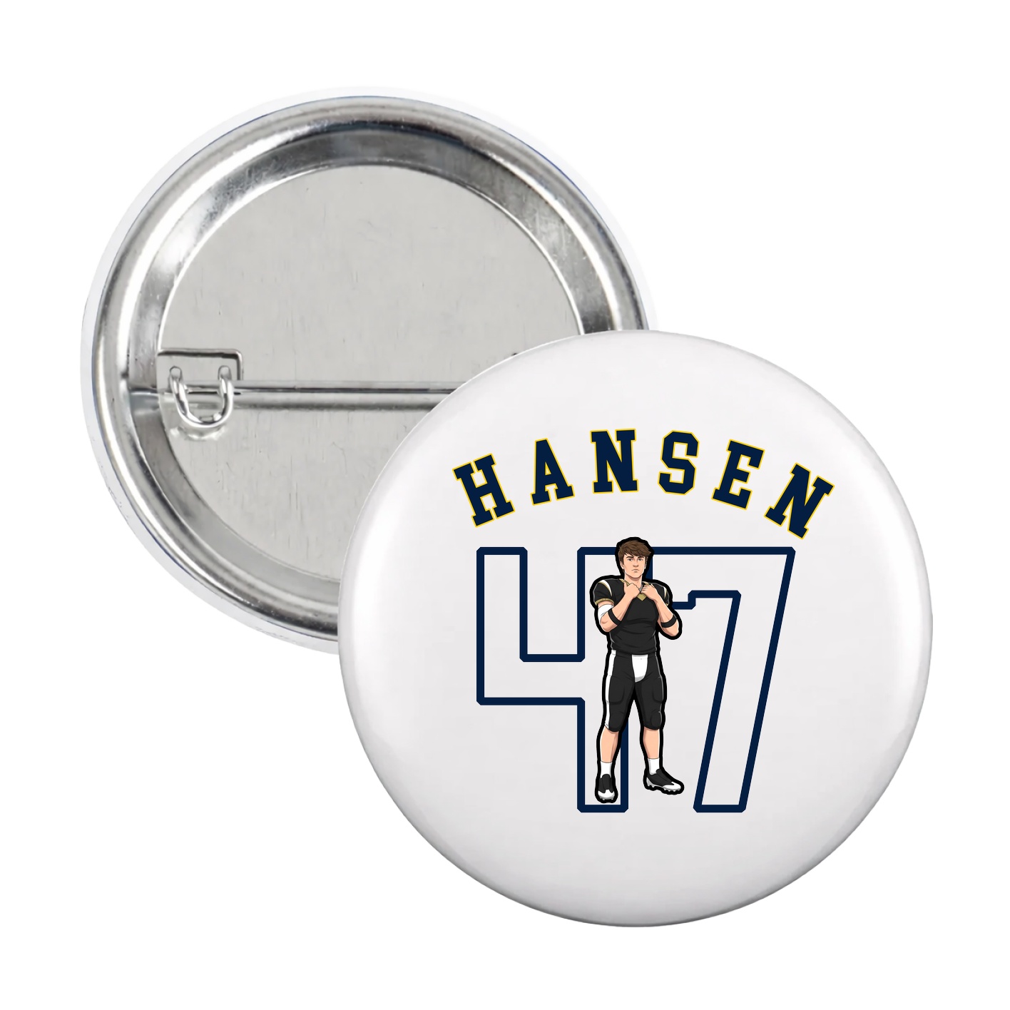 Game Day Button — Shirsey Arch in White