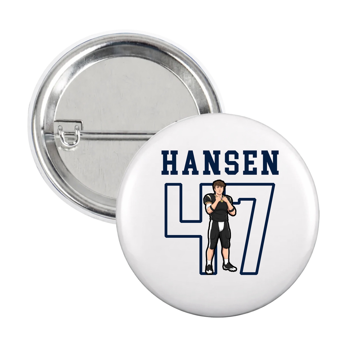 Game Day Button — Shirsey in White