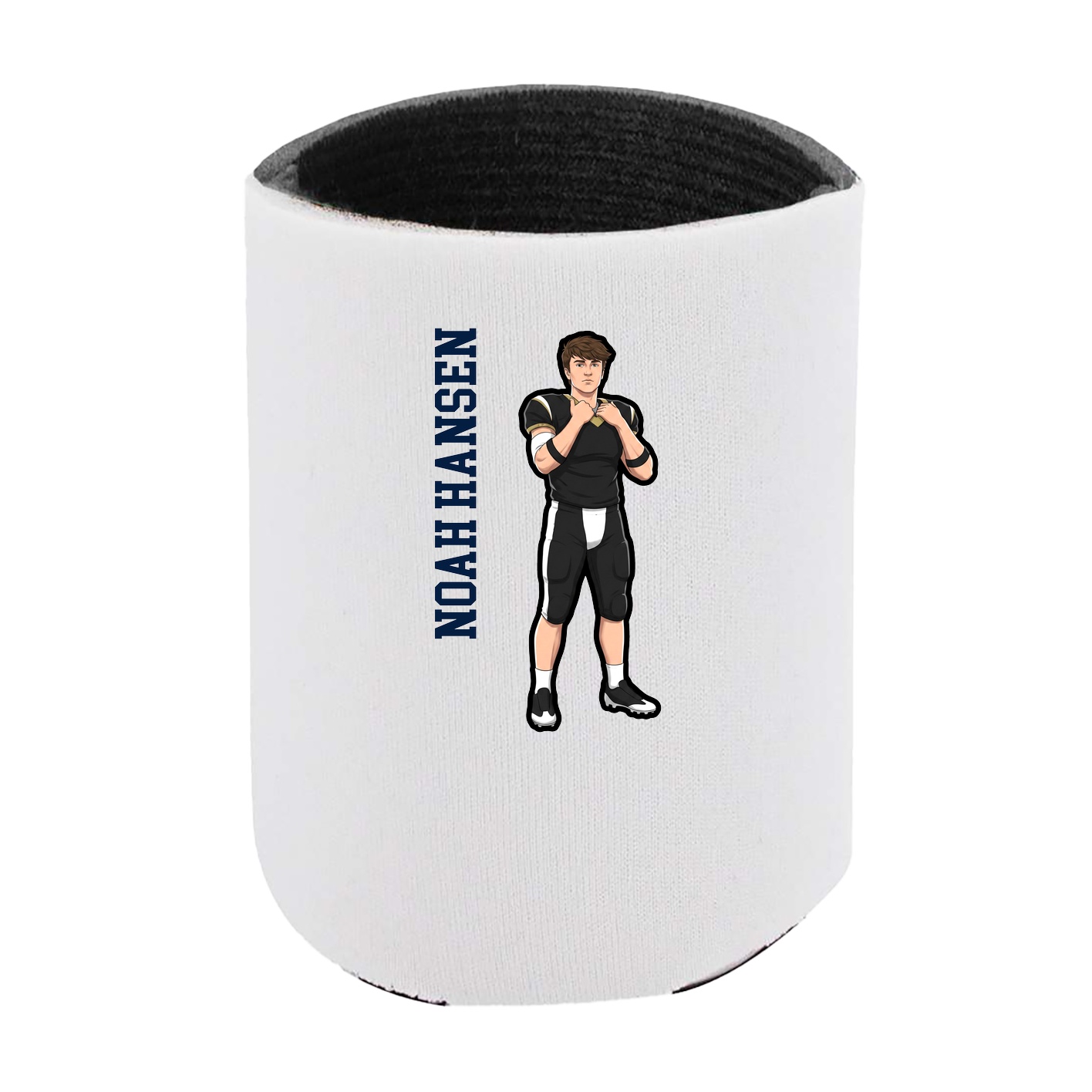 Can Holder — Name Vertical in White