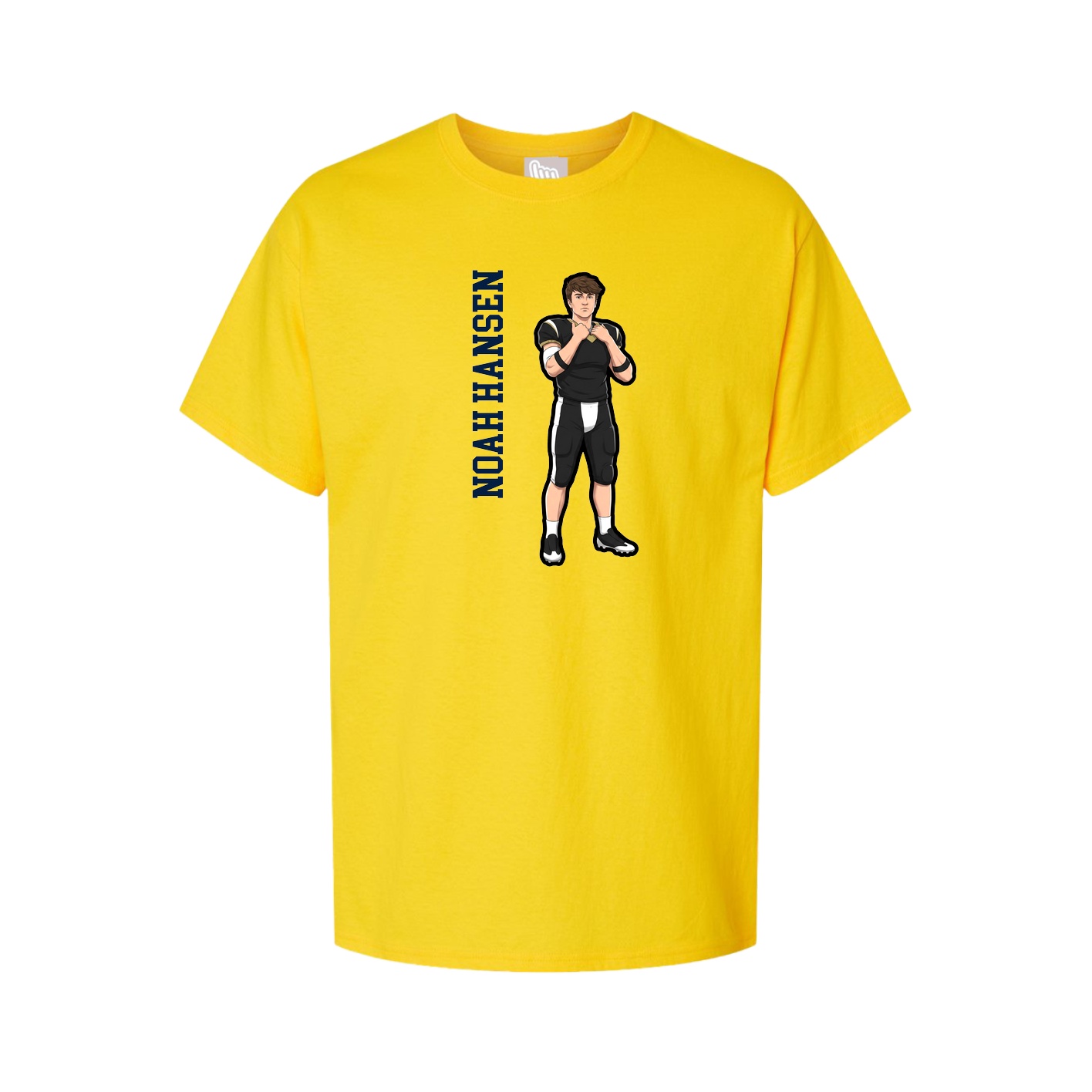 Tee — Name Vertical in Gold
