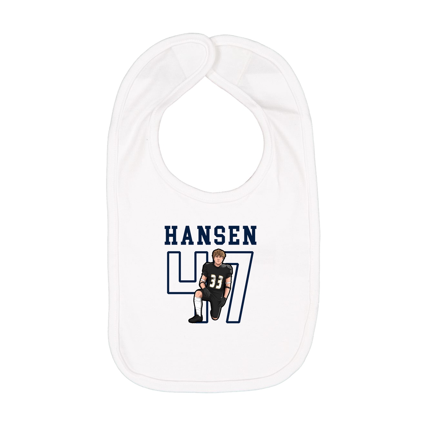 Infant Bib — Shirsey in White