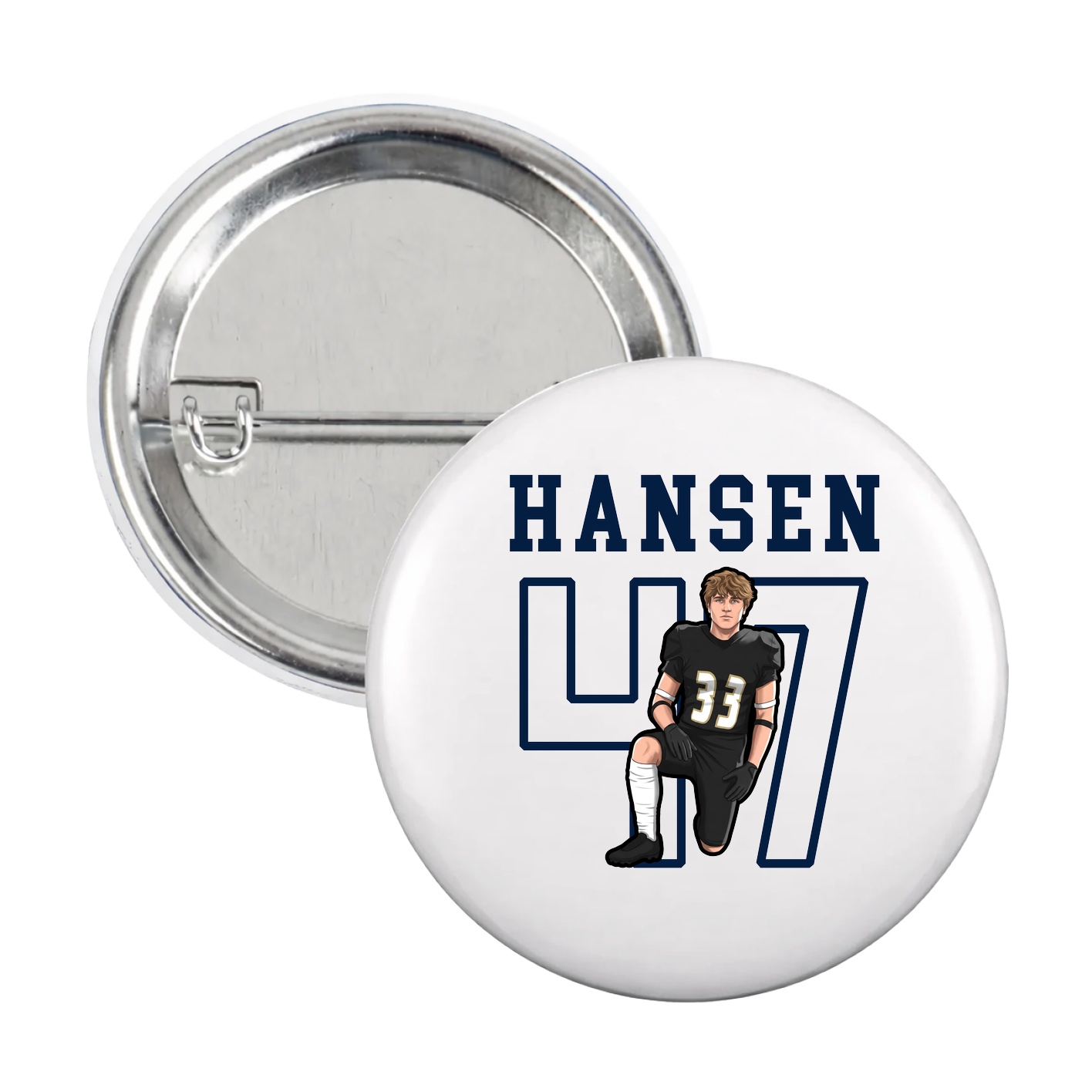 Game Day Button — Shirsey in White