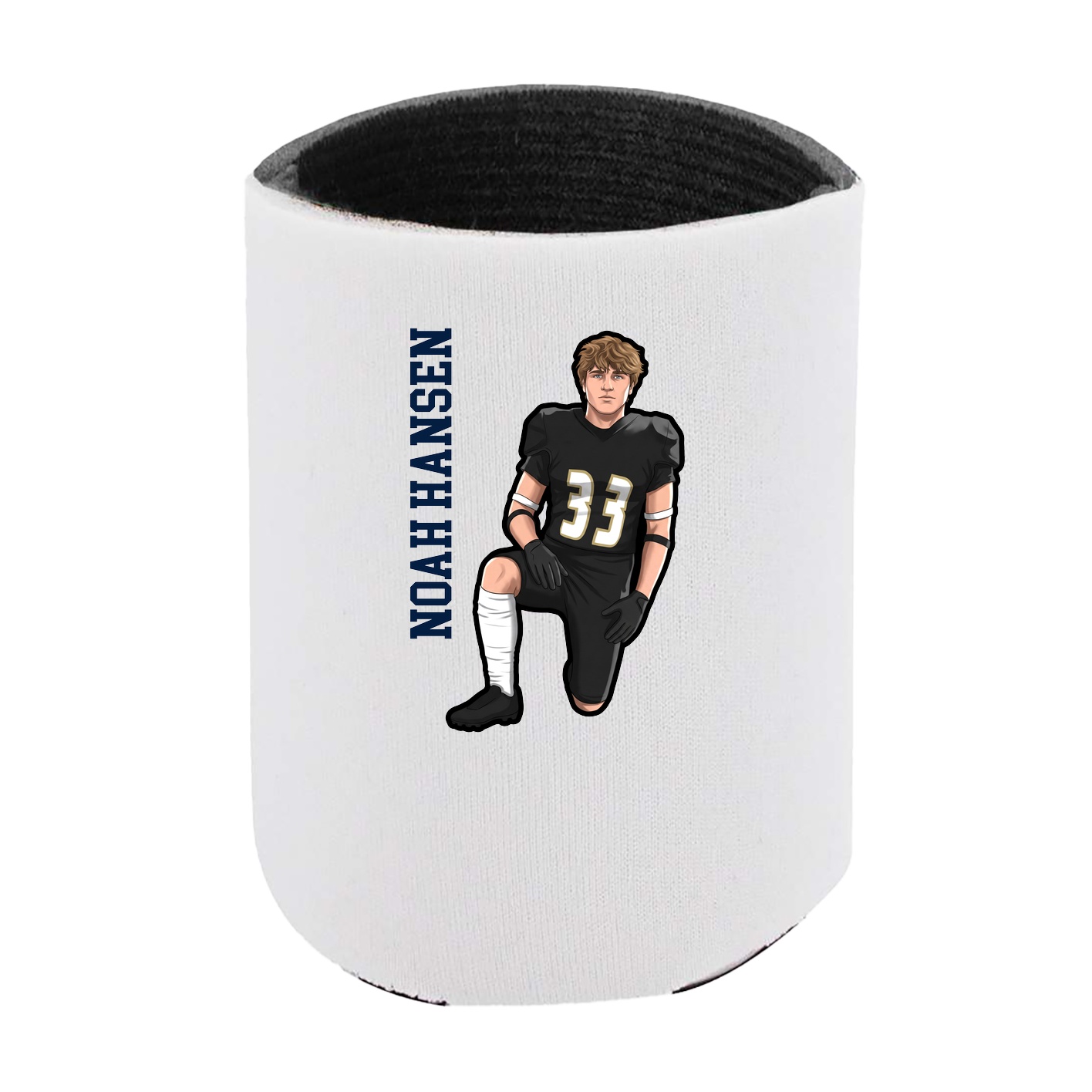 Can Holder — Name Vertical in White