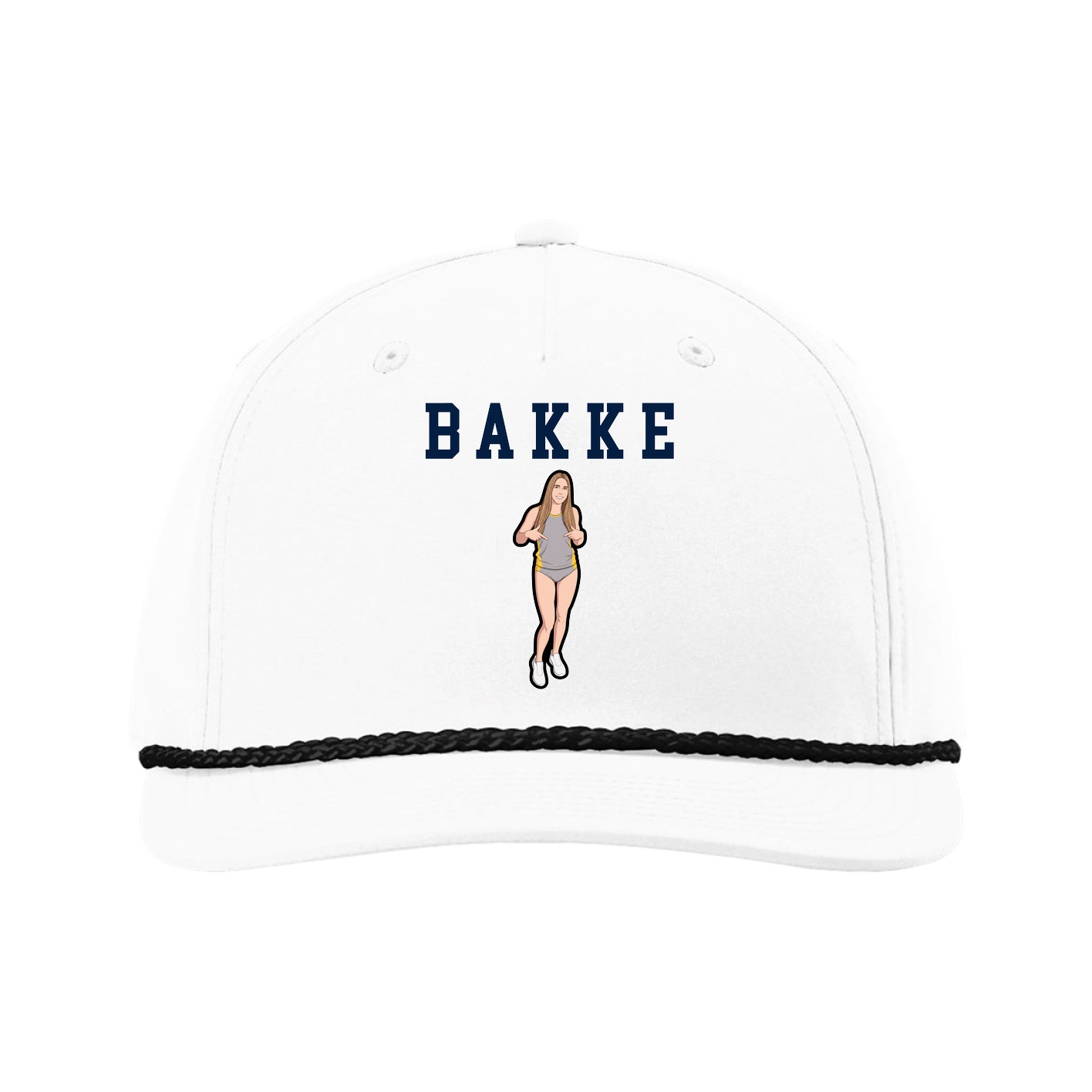 Five-Panel Classic Rope Cap — Shirsey in White