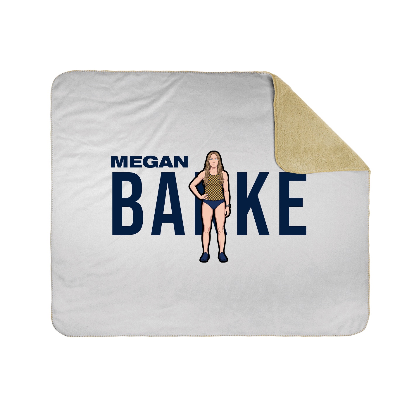 Throw Blanket — Player Name in White