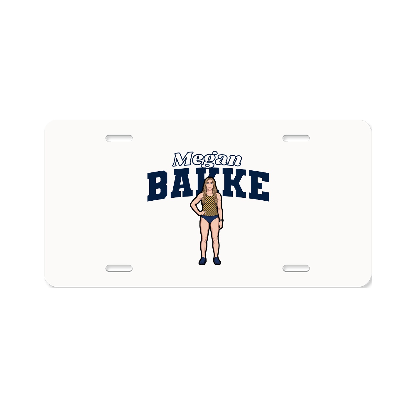 License Plate — Name Arch in Classic