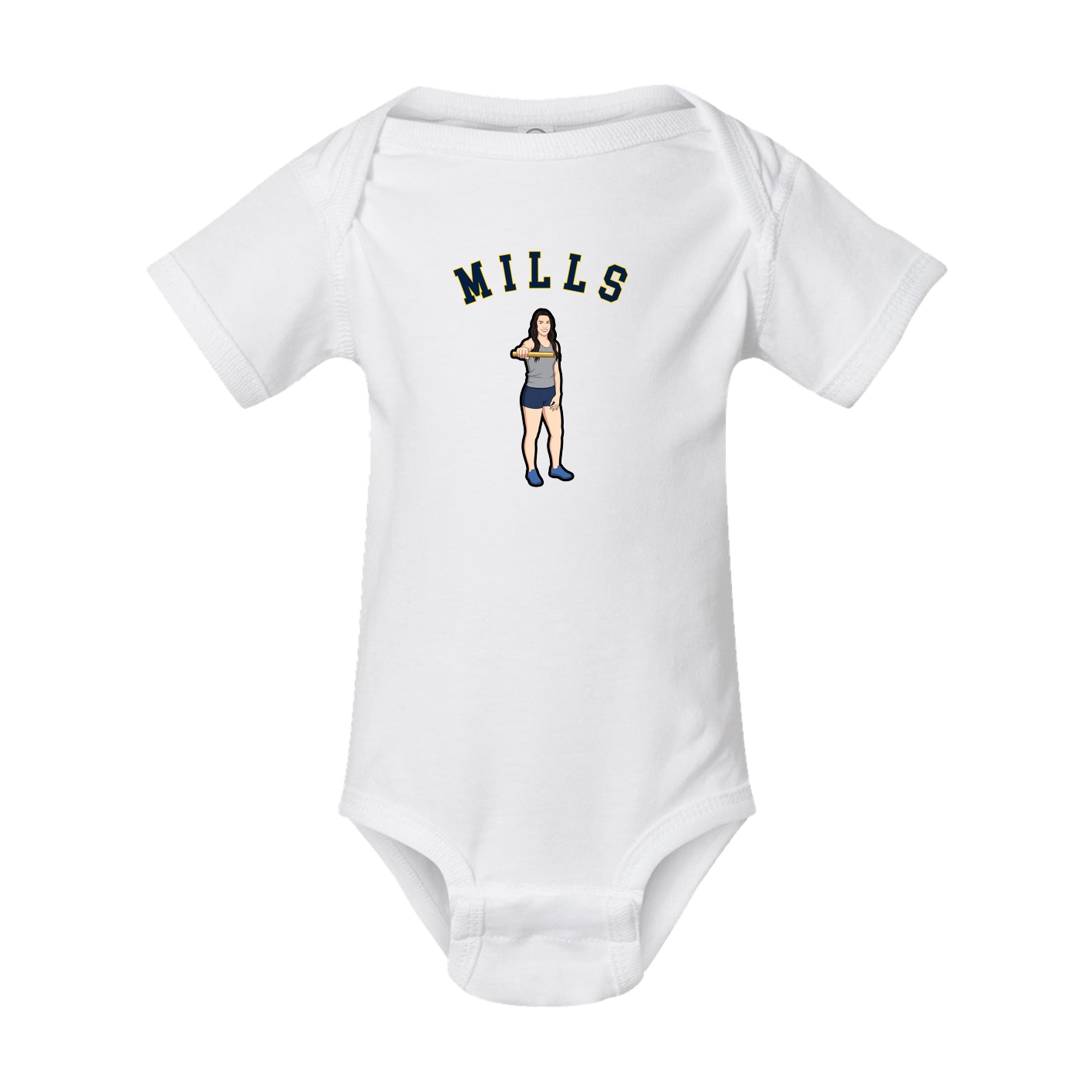 Baby Onesie — Shirsey Arch in White
