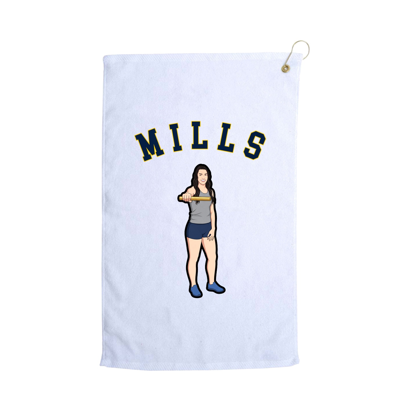 Golf Towel — Shirsey Arch in White