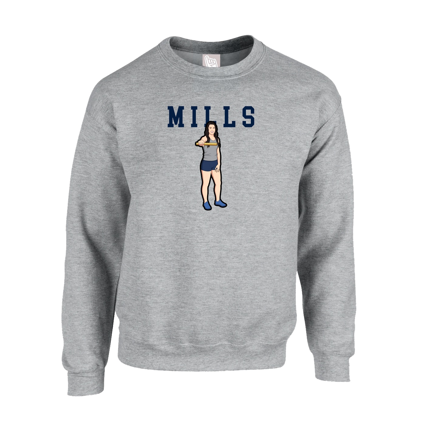 Fleece Crew — Shirsey in Grey