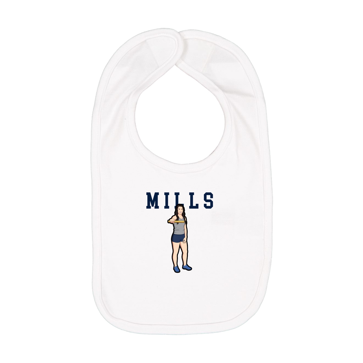 Infant Bib — Shirsey in White