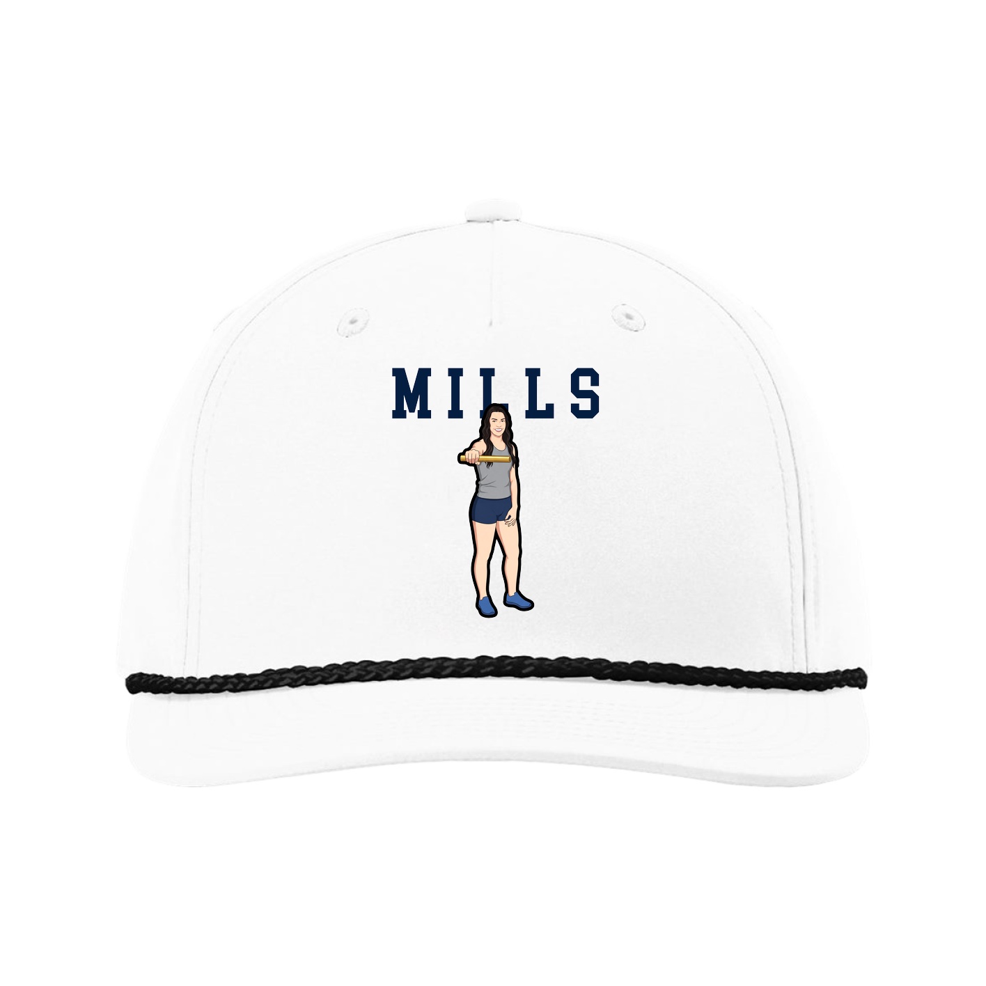 Five-Panel Classic Rope Cap — Shirsey in White