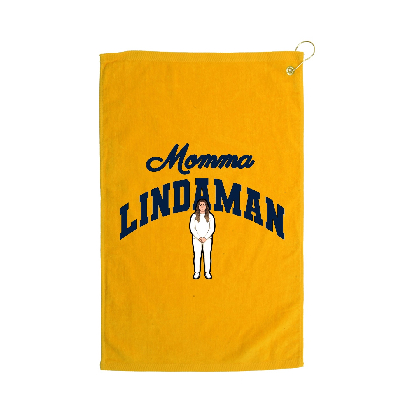 Golf Towel — Mothers Day Arch in Gold