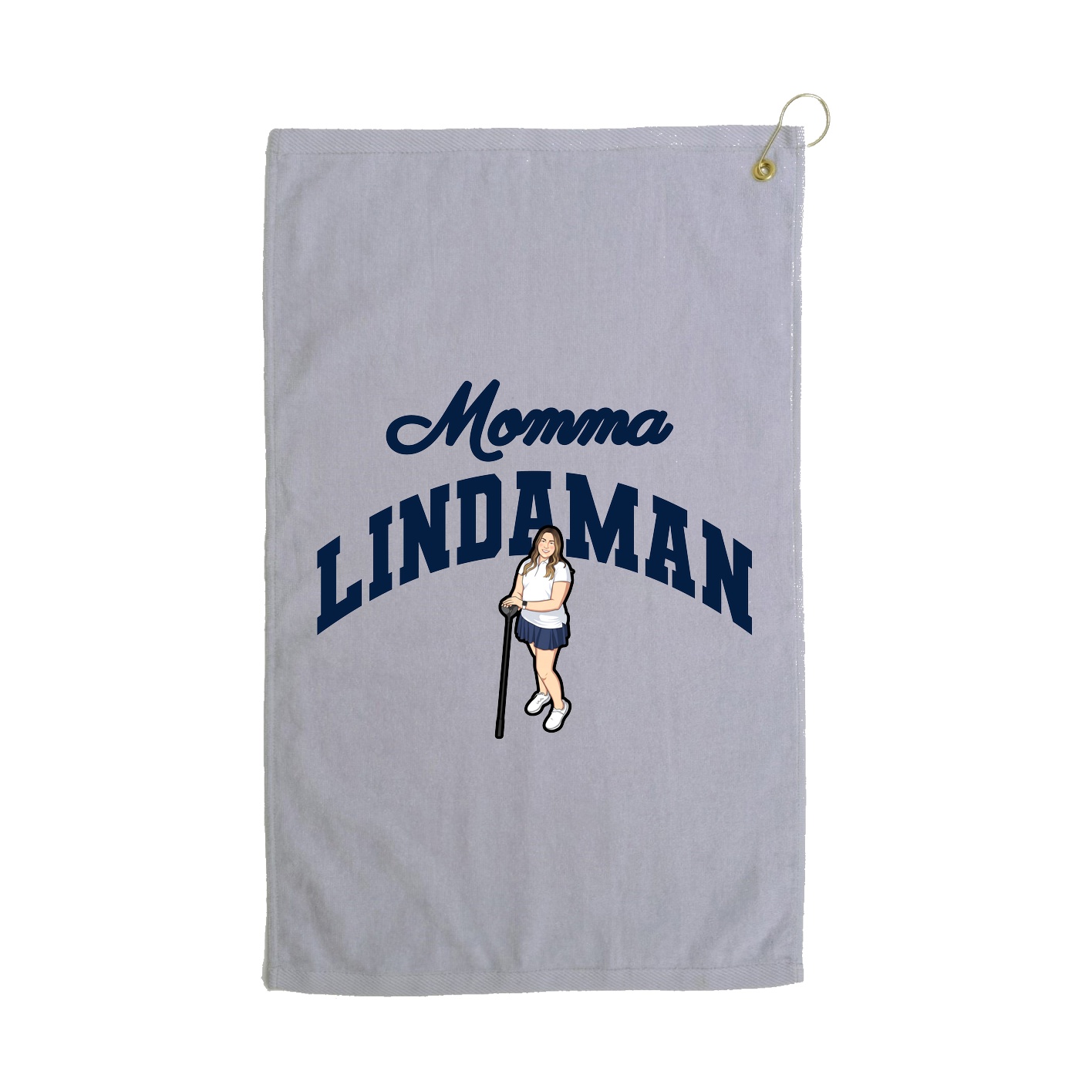 Golf Towel — Mothers Day Arch in Grey