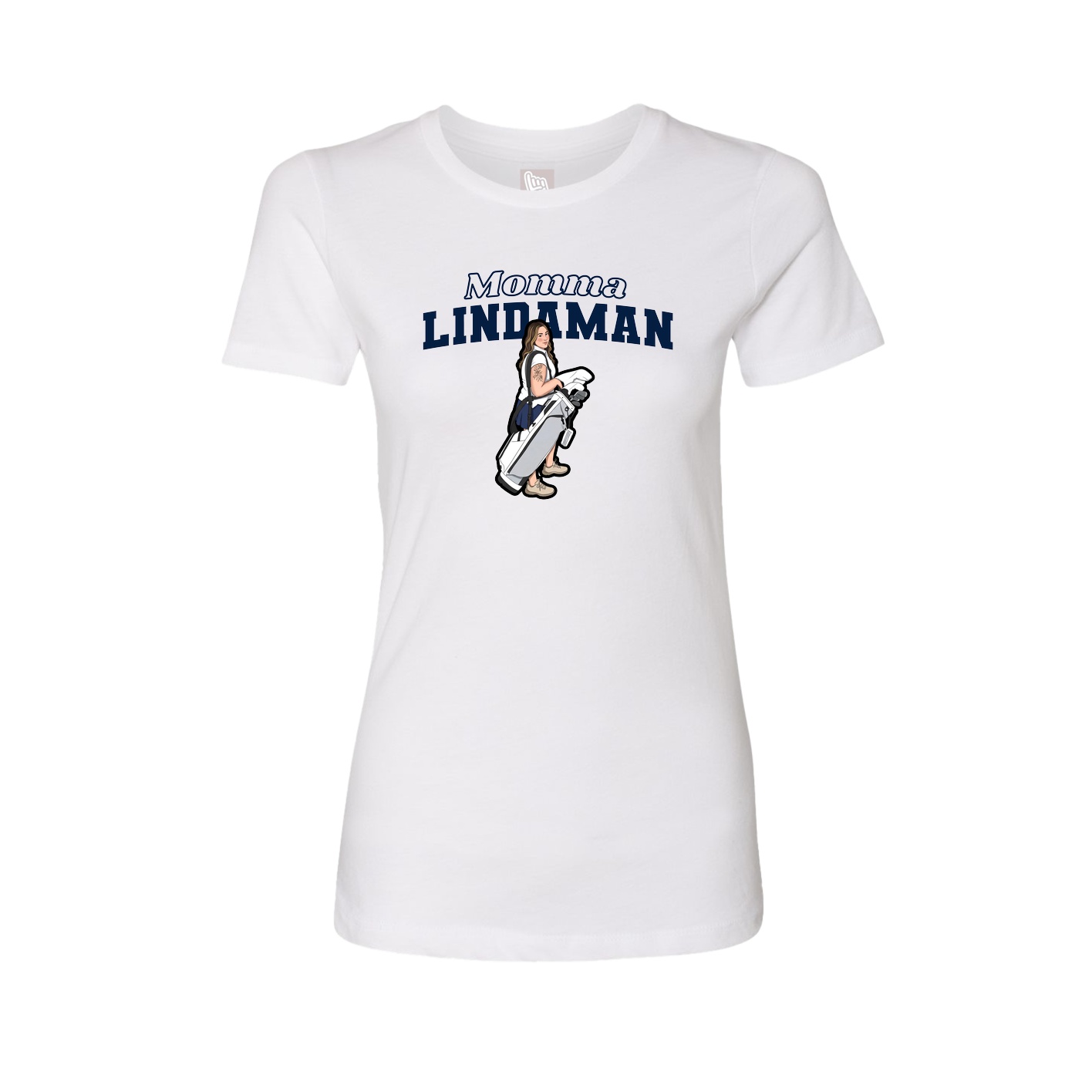 Womens Tee — Mothers Day Block in White
