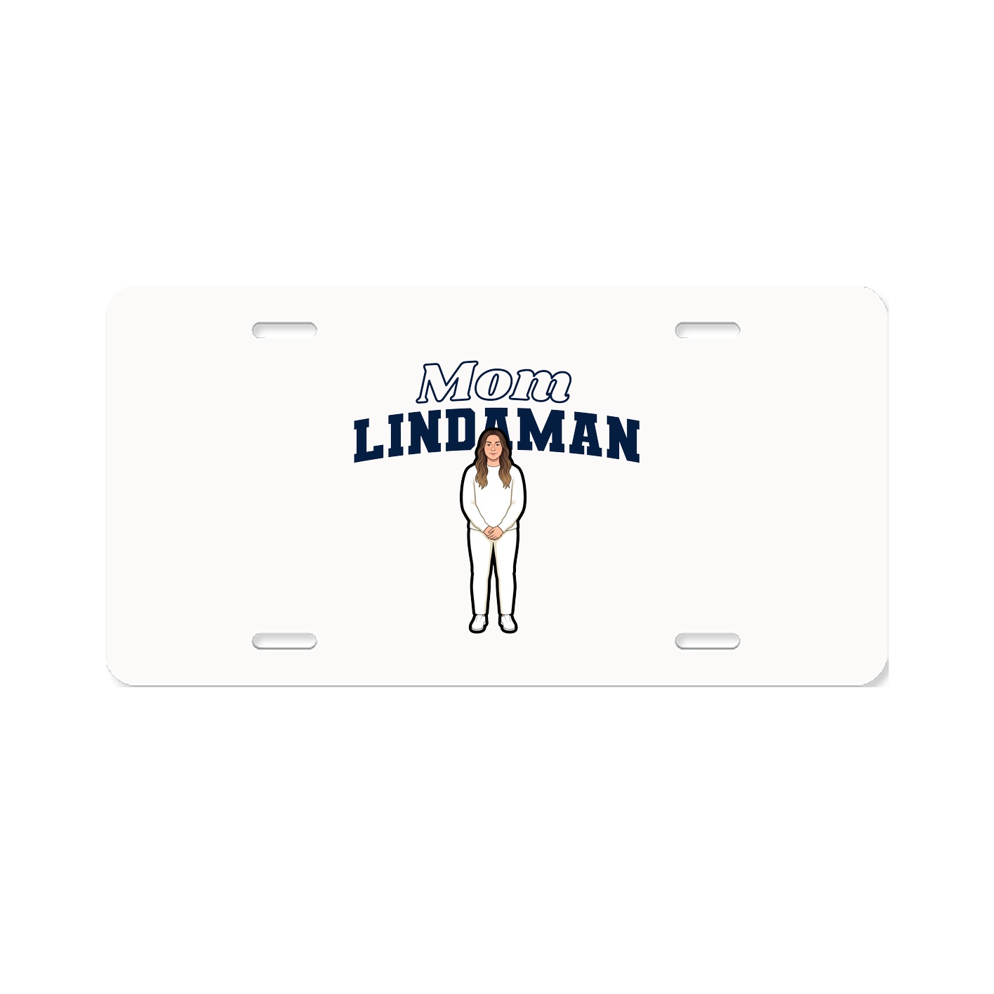 License Plate — Mothers Day Block in Classic